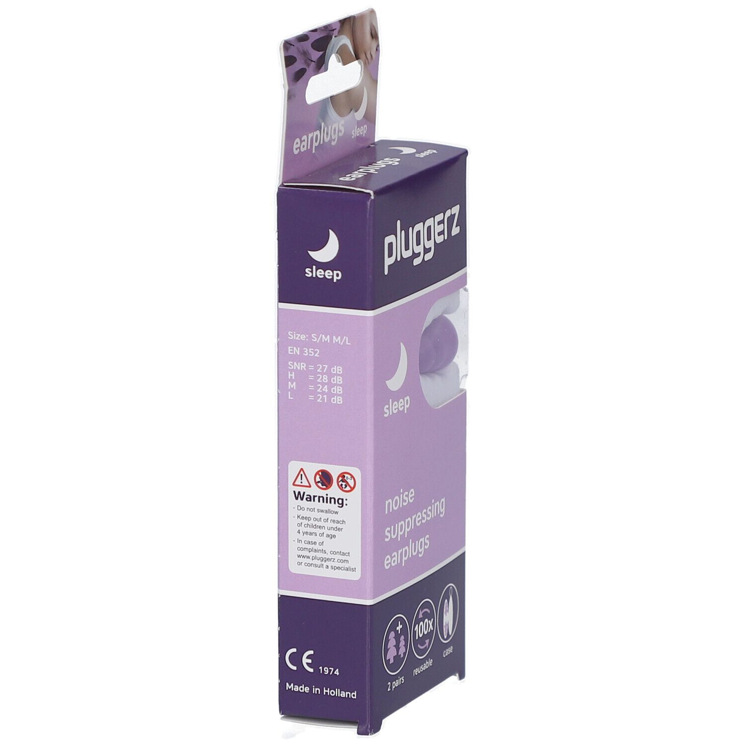 Pluggerz Uni-Fit Sleep geräuschunterdrückende Ohrstöpsel