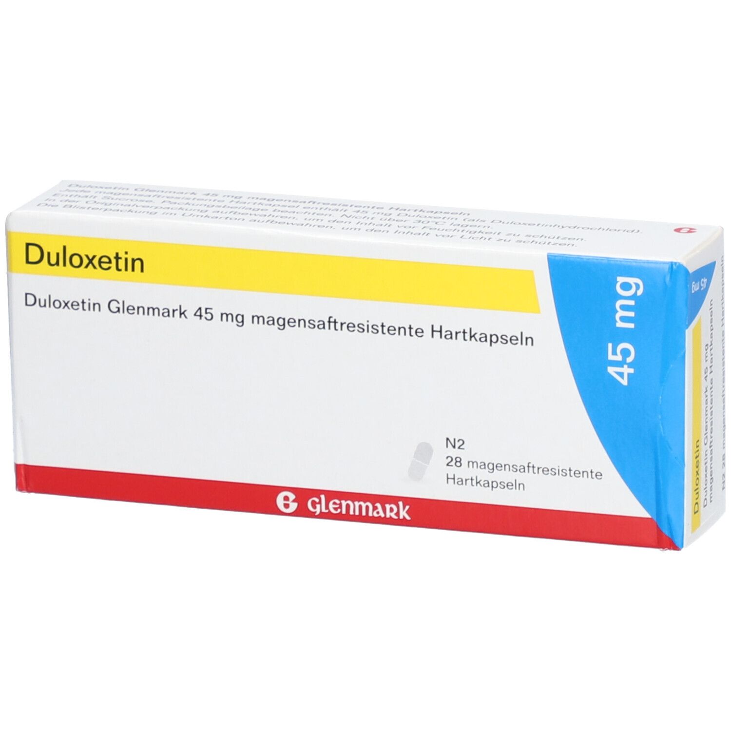 Duloxetin Glenmark 45 mg magensaftres.Hartkapseln 28 St Magensaftresistente Hartkapseln