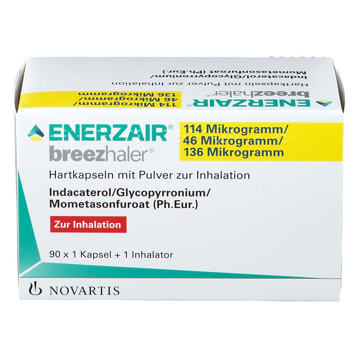 Enerzair® Breezhaler® 114 Mikrogramm/46 Mikrogramm/136 Mikrogramm