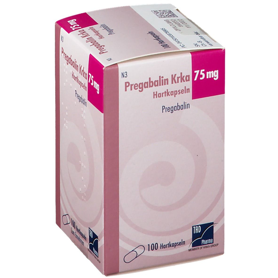 Pregabalin Krka 75 mg Hartkapseln Dose 100 St