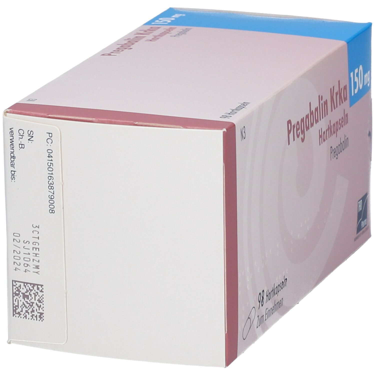 Pregabalin Krka 150 mg Hartkapseln 98 St