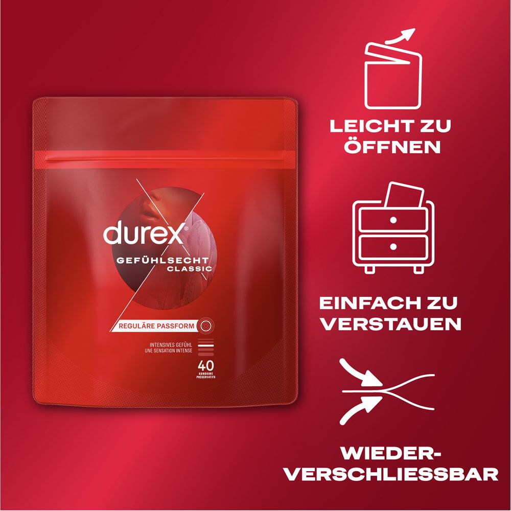 durex® Gefühlsecht hauchzarte Kondome