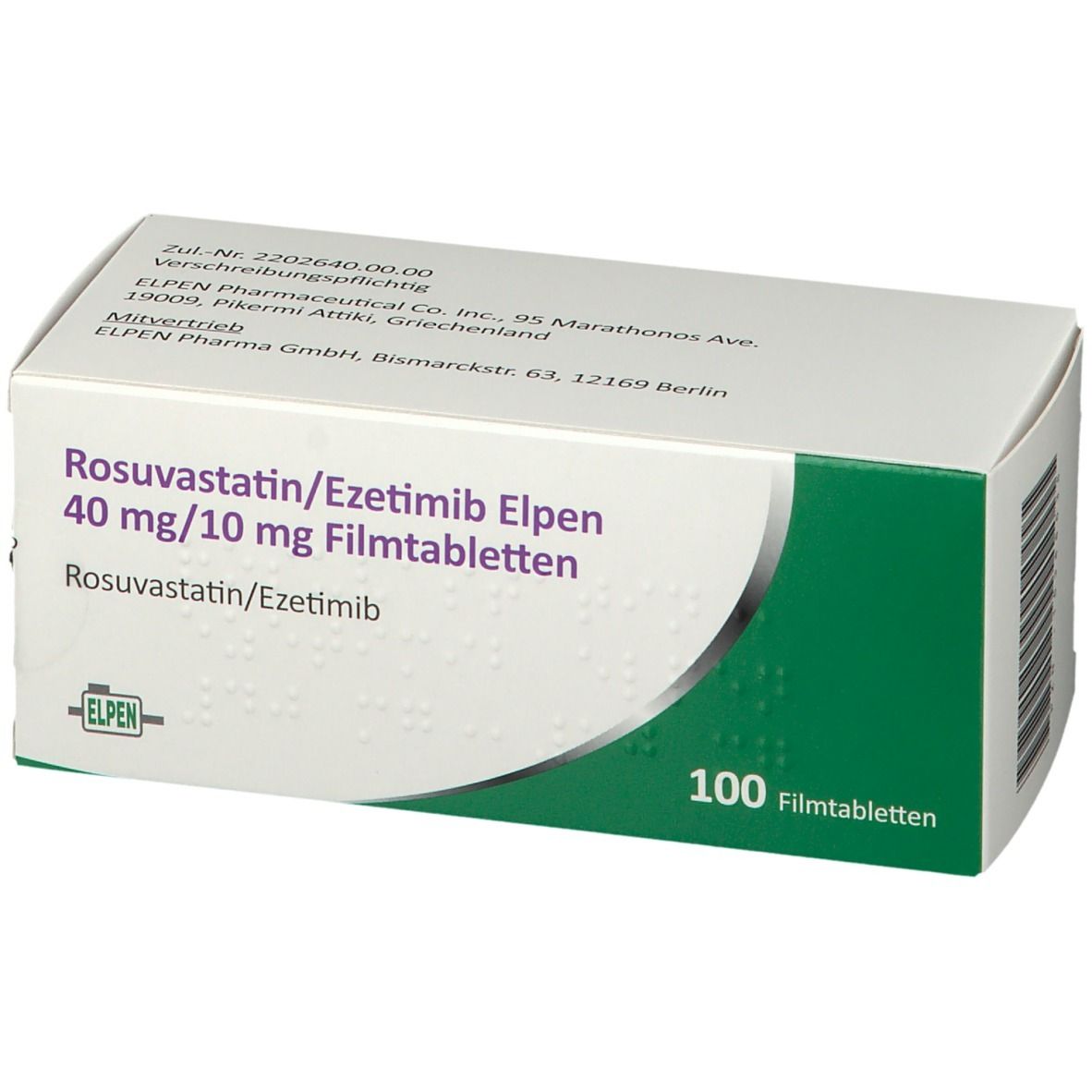 Rosuvastatin/Ezetimib Elpen 40 mg/10 mg