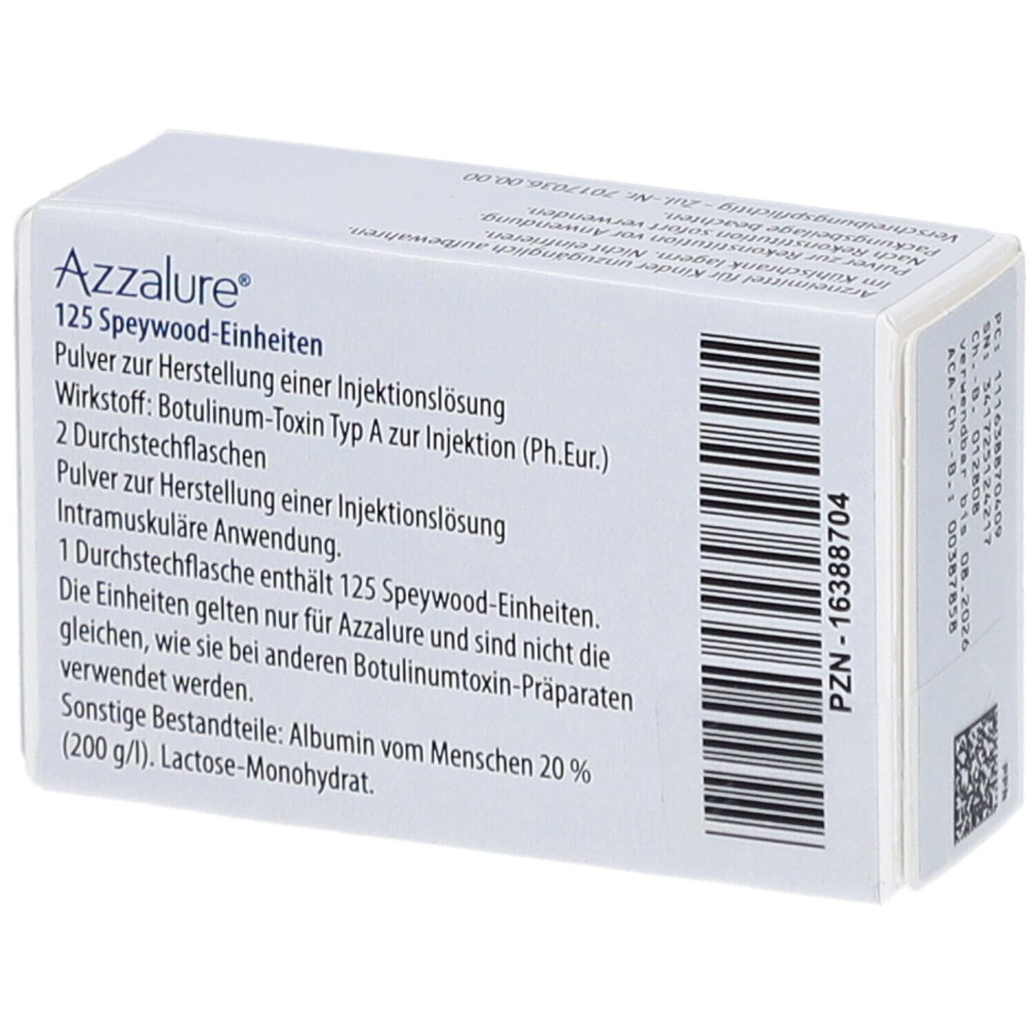 AZZALURE 125 Speywood-Einheiten P.z.H.e.Inj.-L.