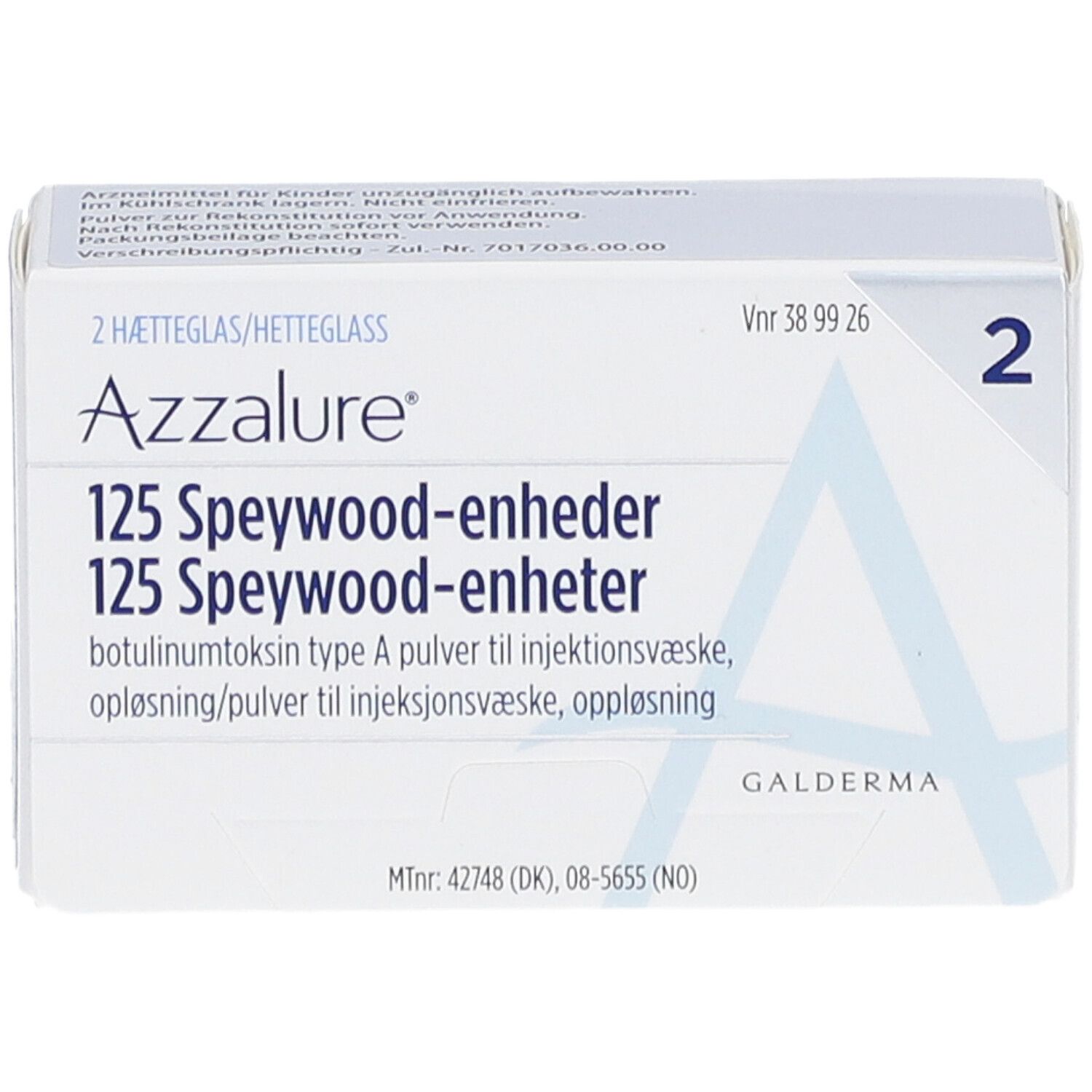 AZZALURE 125 Speywood-Einheiten P.z.H.e.Inj.-L.