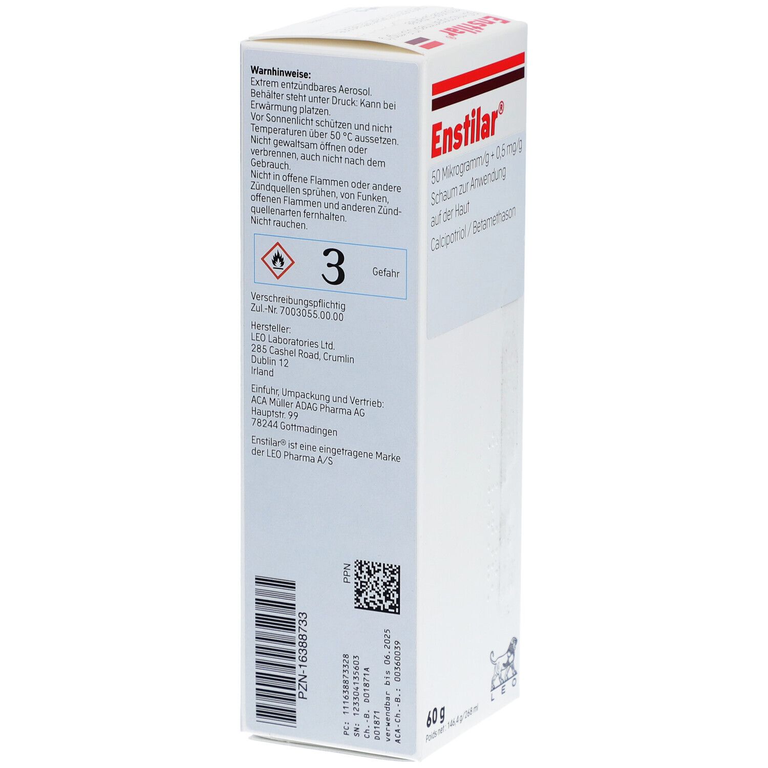 ENSTILAR 50 µg/g + 0,5 mg/g Schaum z.Anw.a.d.Haut