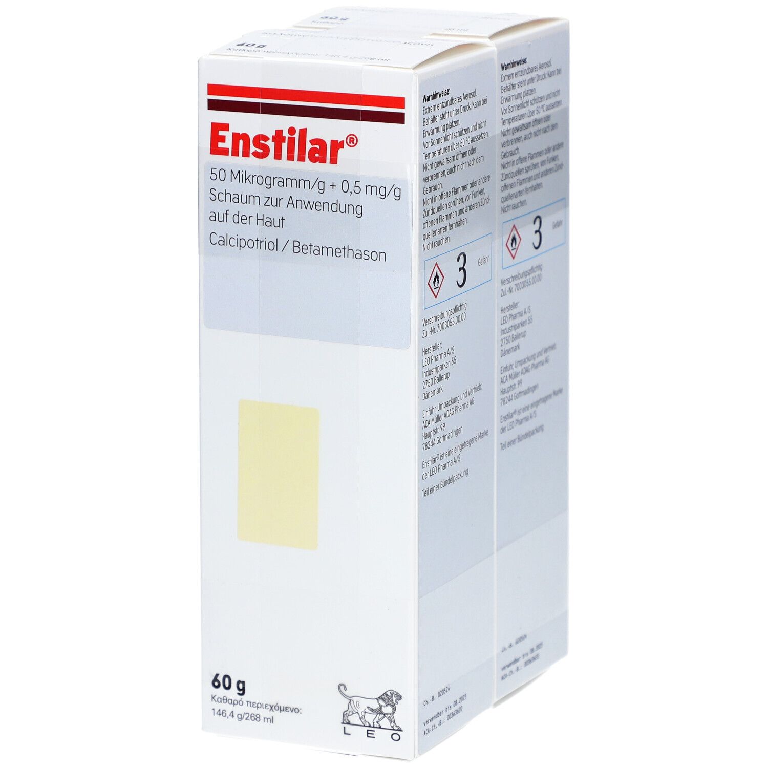 ENSTILAR 50 µg/g + 0,5 mg/g Schaum z.Anw.a.d.Haut