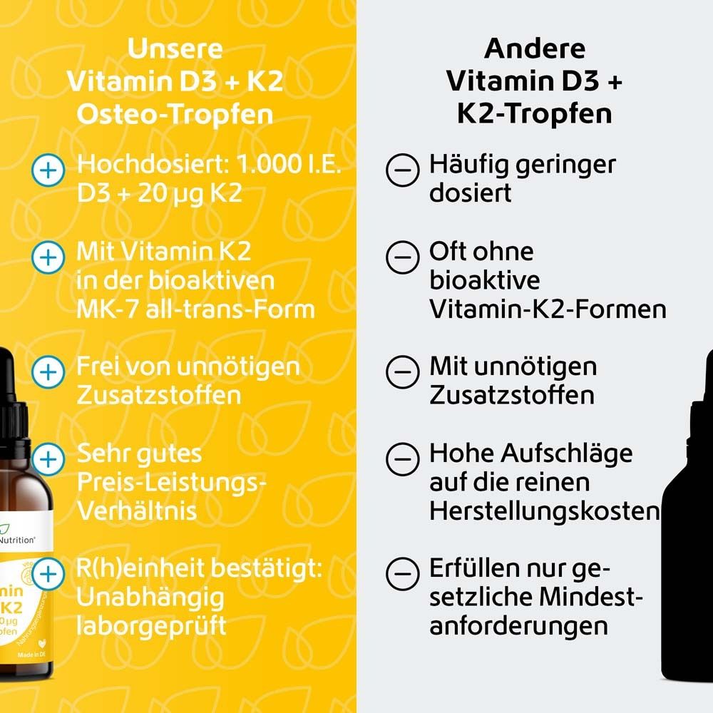 Vitamin D3 + K2 Tropfen