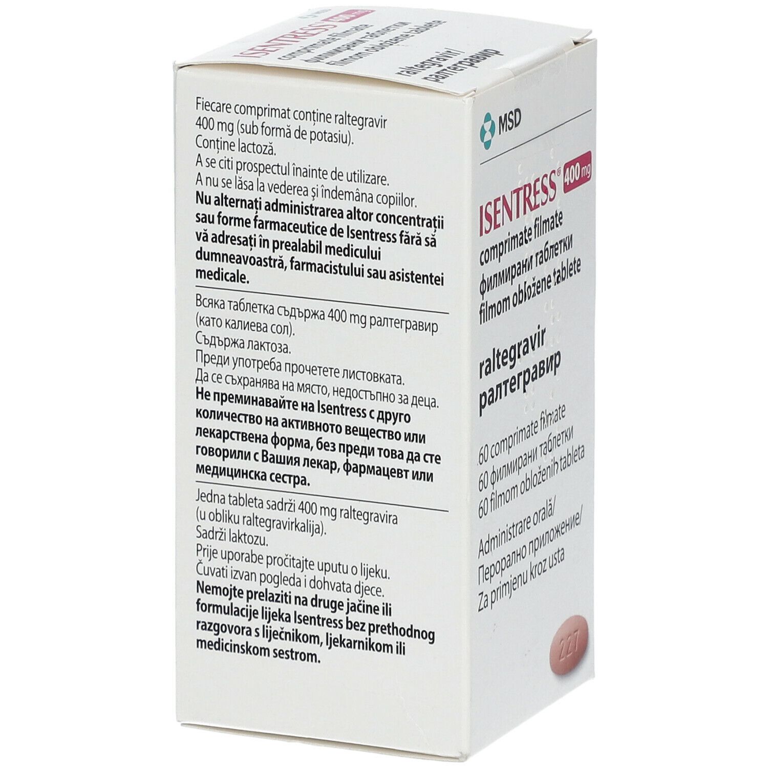 Isentress 400 mg Filmtabletten 60 St