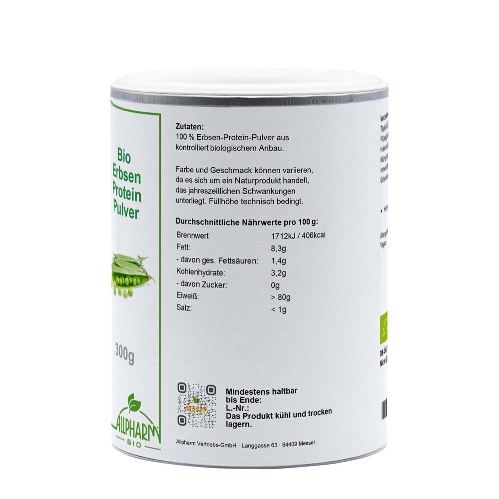 BIO Erbsen Protein Pulver 300 g