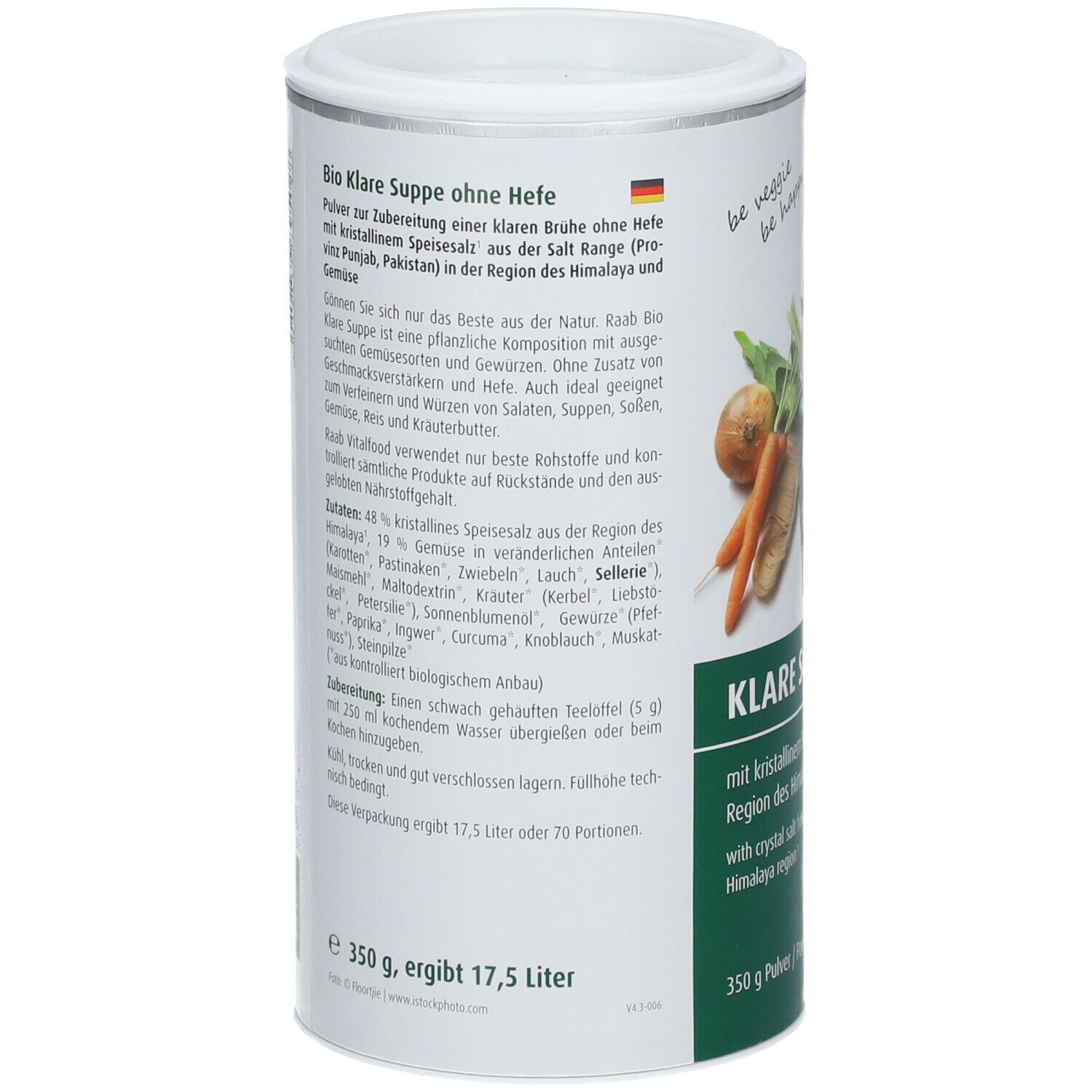 BIO Klare Suppe ohne Hefe 350 g Pulver