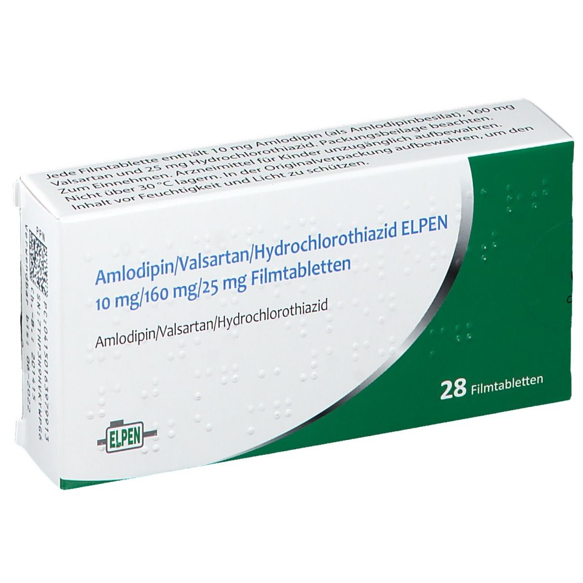Amlodipin/Valsartan/Hydrochlorothiazid ELPEN 10 mg/160 mg/15 mg