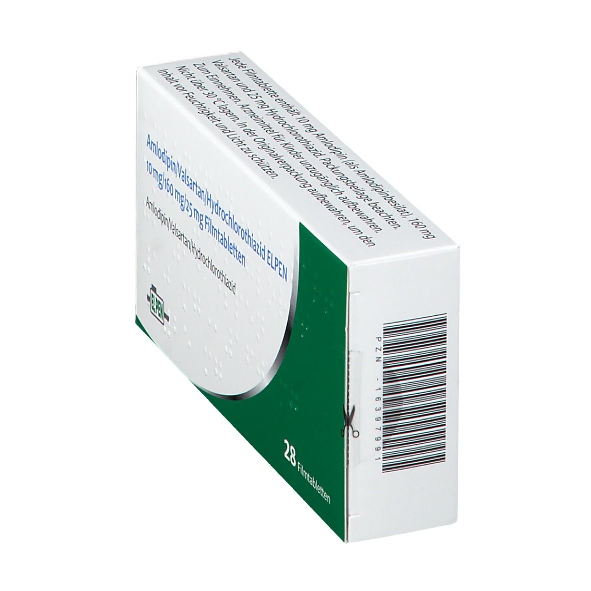Amlodipin/Valsartan/Hydrochlorothiazid ELPEN 10 mg/160 mg/15 mg