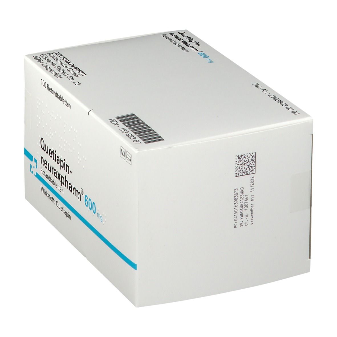 Quetiapin-neuraxpharm® 600 mg