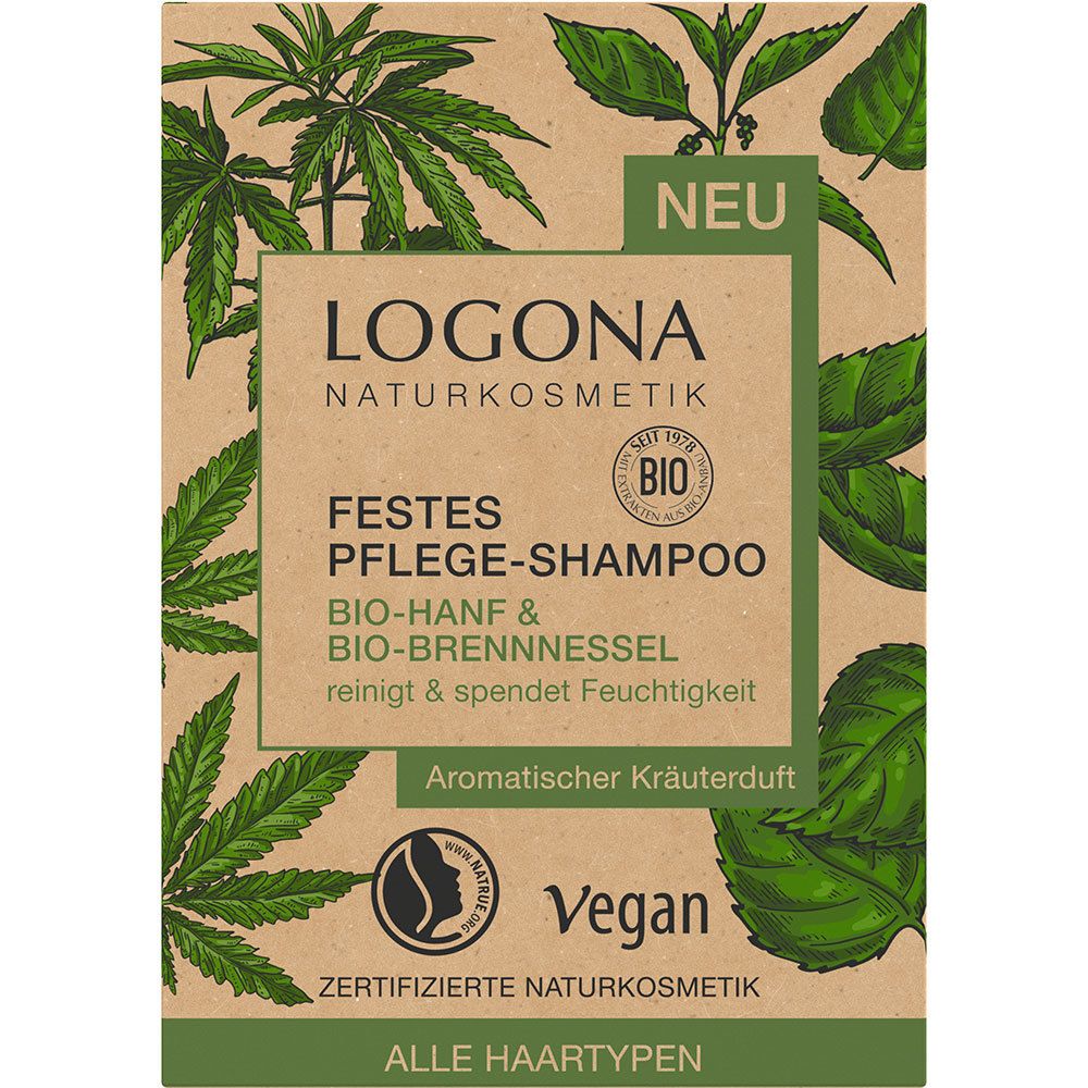 LOGONA Festes & - SHOP Hanf Bio g 60 Brennessel Pflege-Shampoo Bio APOTHEKE