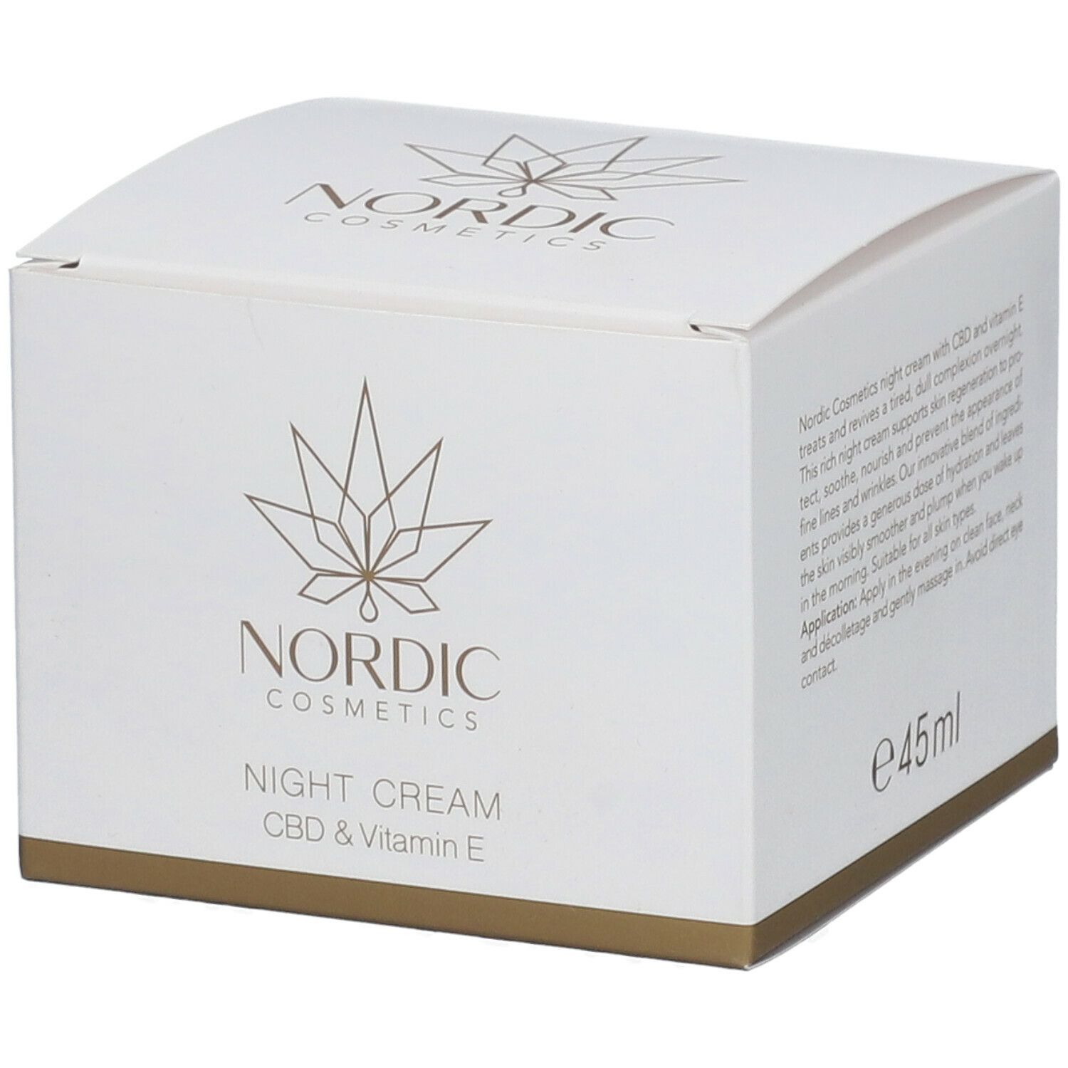 Nordic Cosmetics Nachtcreme CBD + Vitamin E