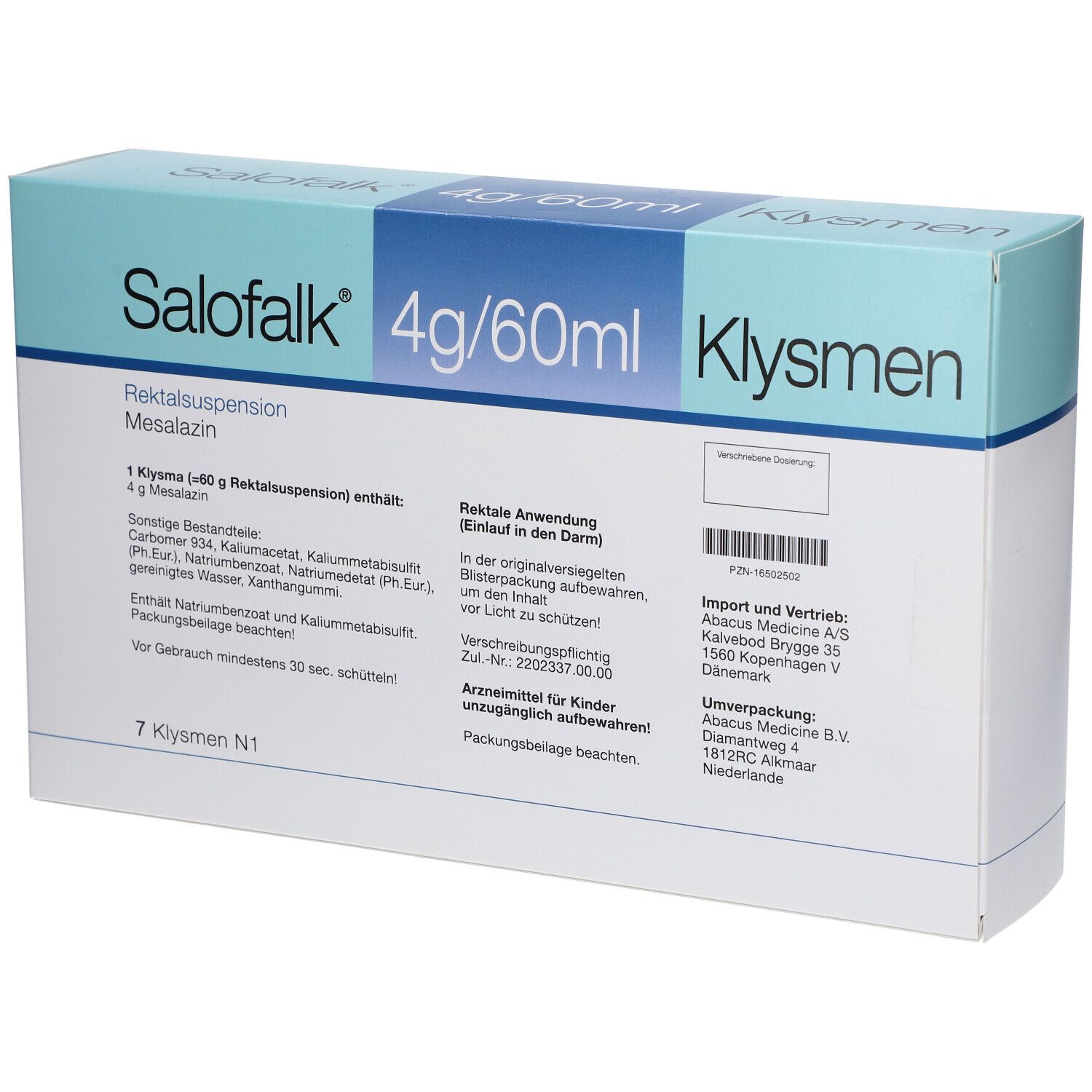 Salofalk® 4G/60Ml Klysmen