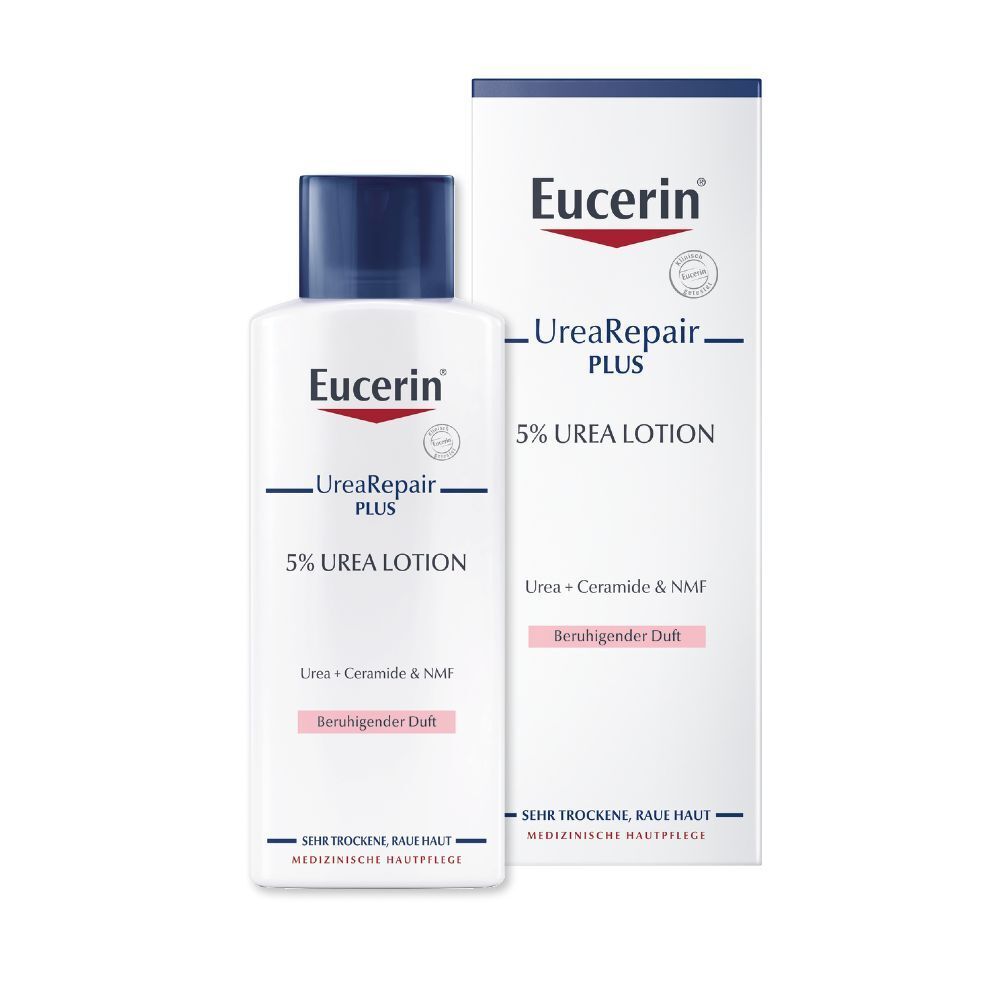 Eucerin® UreaRepair PLUS Lotion 5% mit beruhigendem Duft + Eucerin pH5 Duschgel 50ml GRATIS
