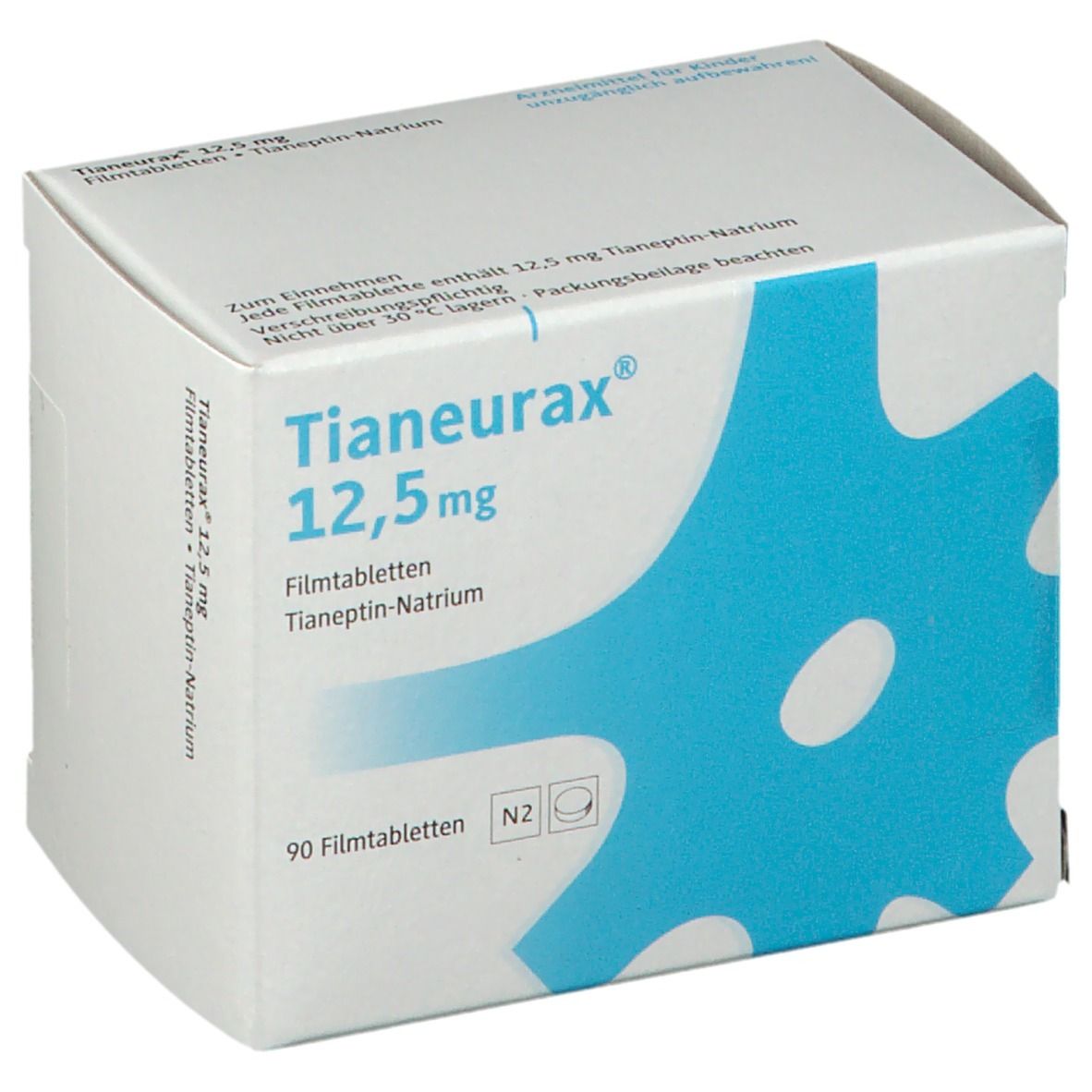 Tianeurax 12,5 mg 90 St mit dem E-Rezept kaufen - SHOP APOTHEKE