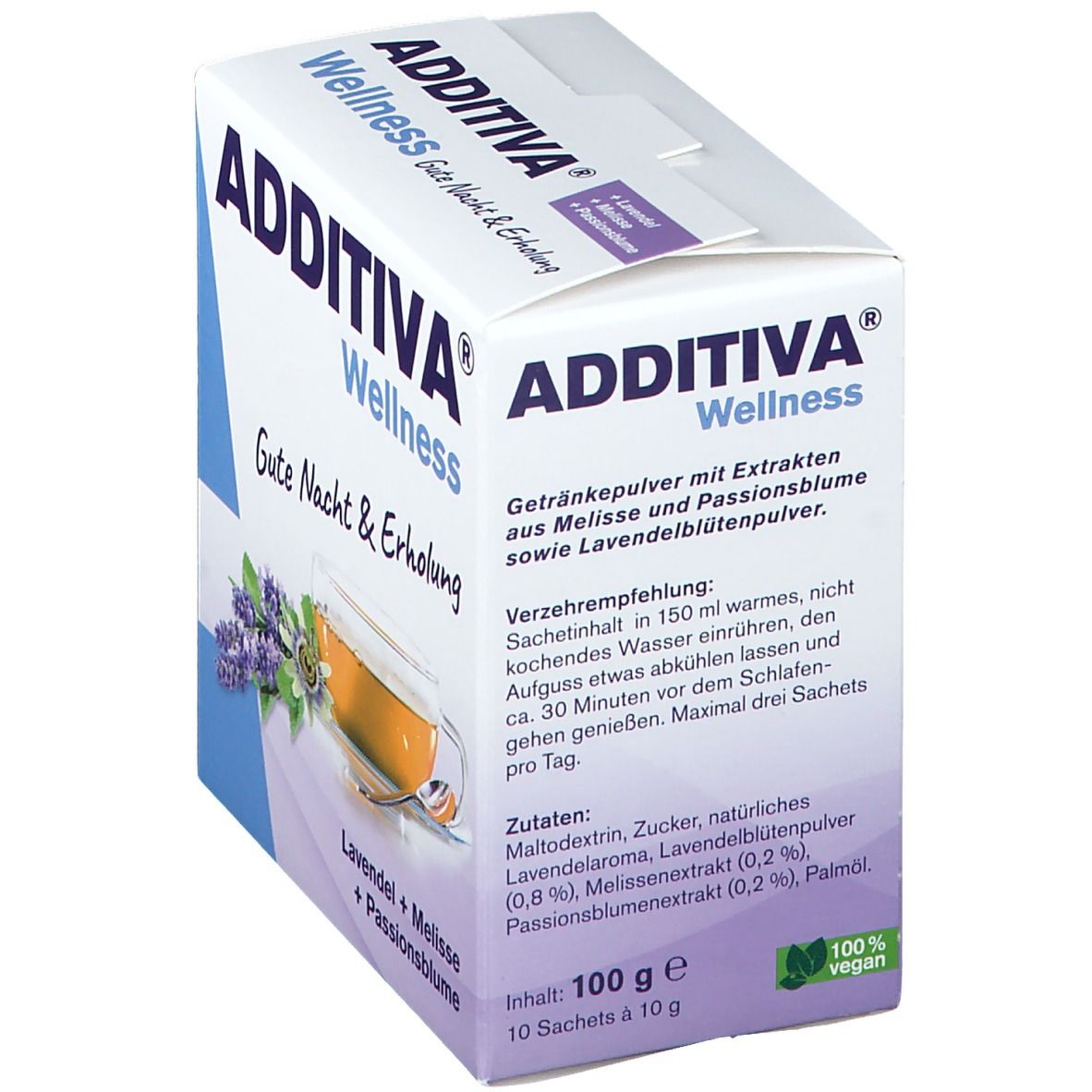 Additiva Wellness Gute Nacht & Erholung Pulver 10x10 g