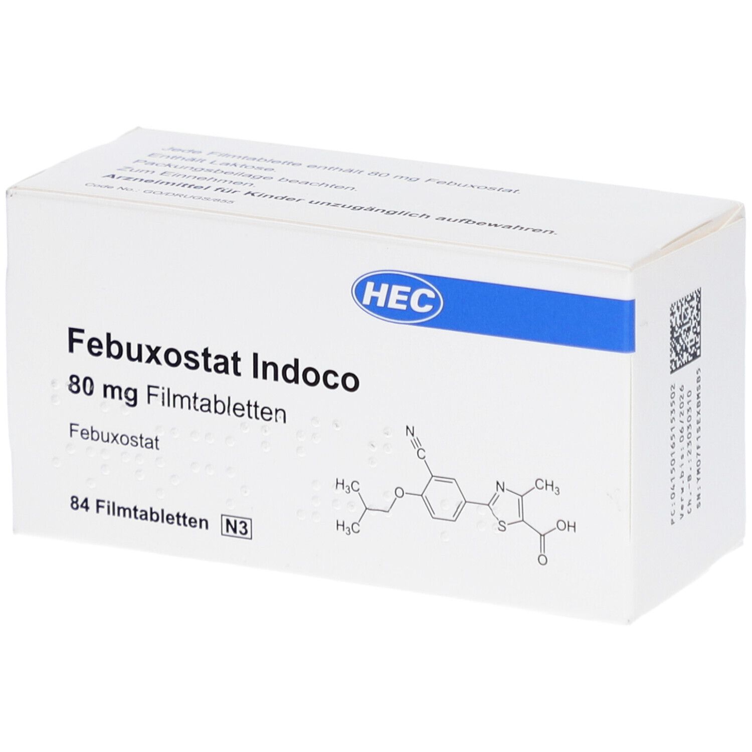 FEBUXOSTAT Indoco 80 mg Filmtabletten