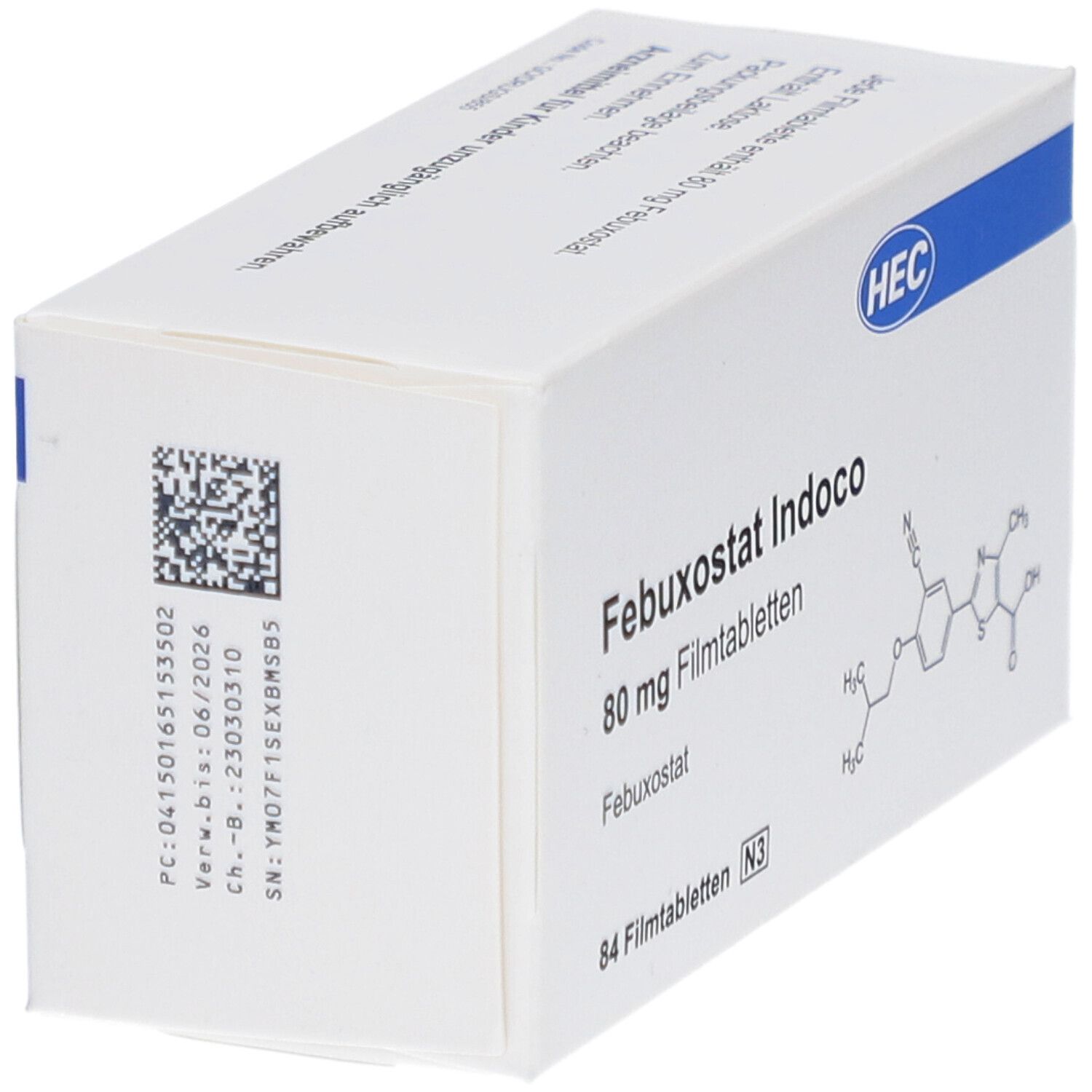 FEBUXOSTAT Indoco 80 mg Filmtabletten