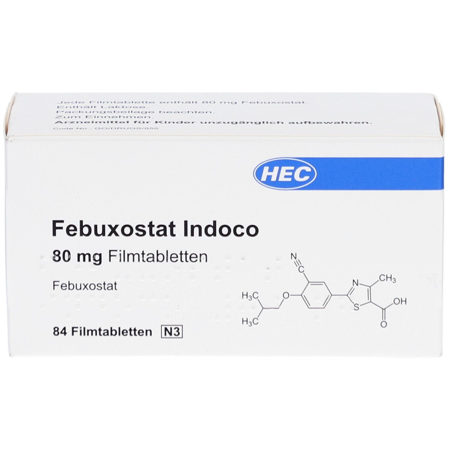 FEBUXOSTAT Indoco 80 mg Filmtabletten