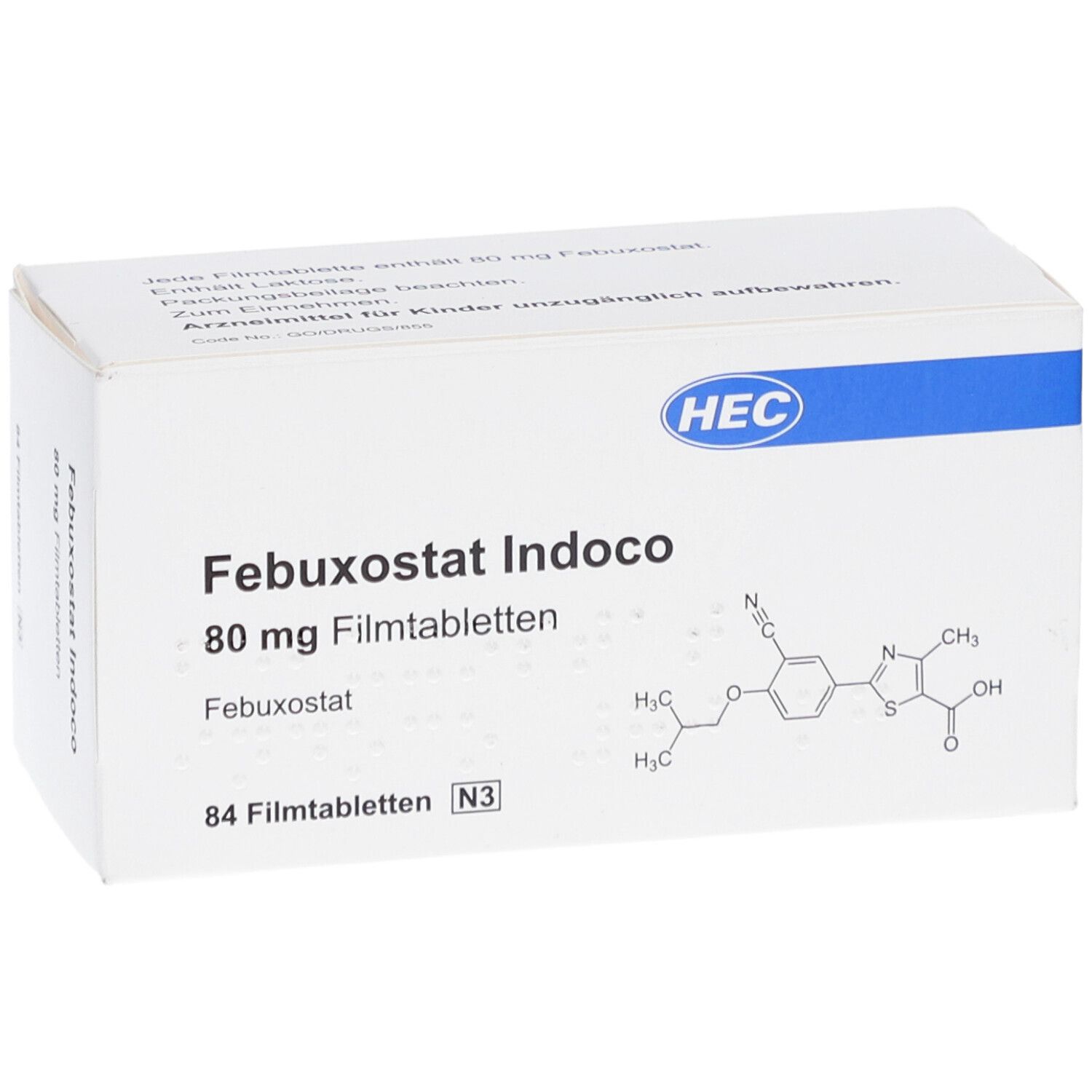 FEBUXOSTAT Indoco 80 mg Filmtabletten