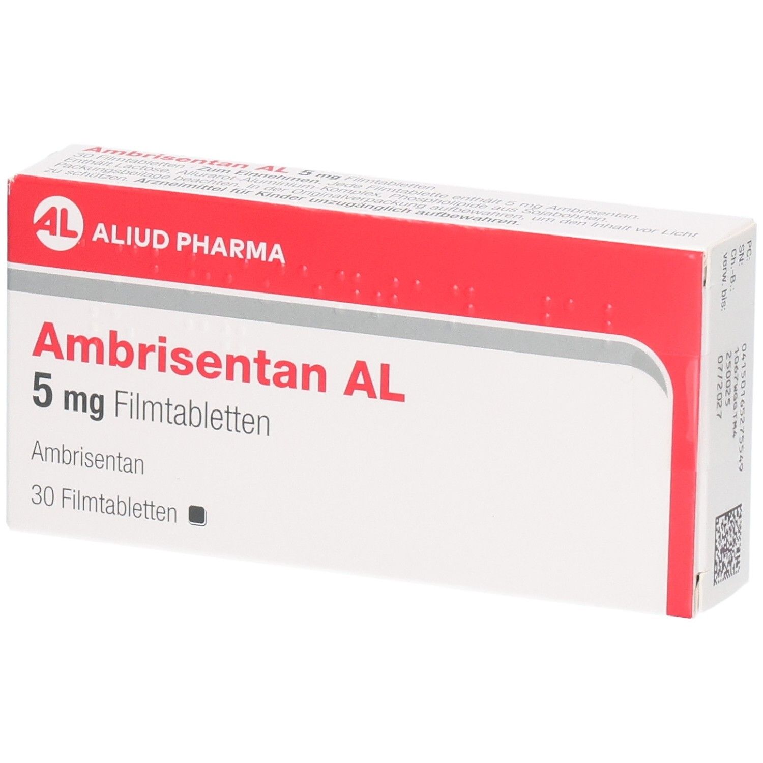 Ambrisentan AL 5 mg Filmtabletten Verpackung.