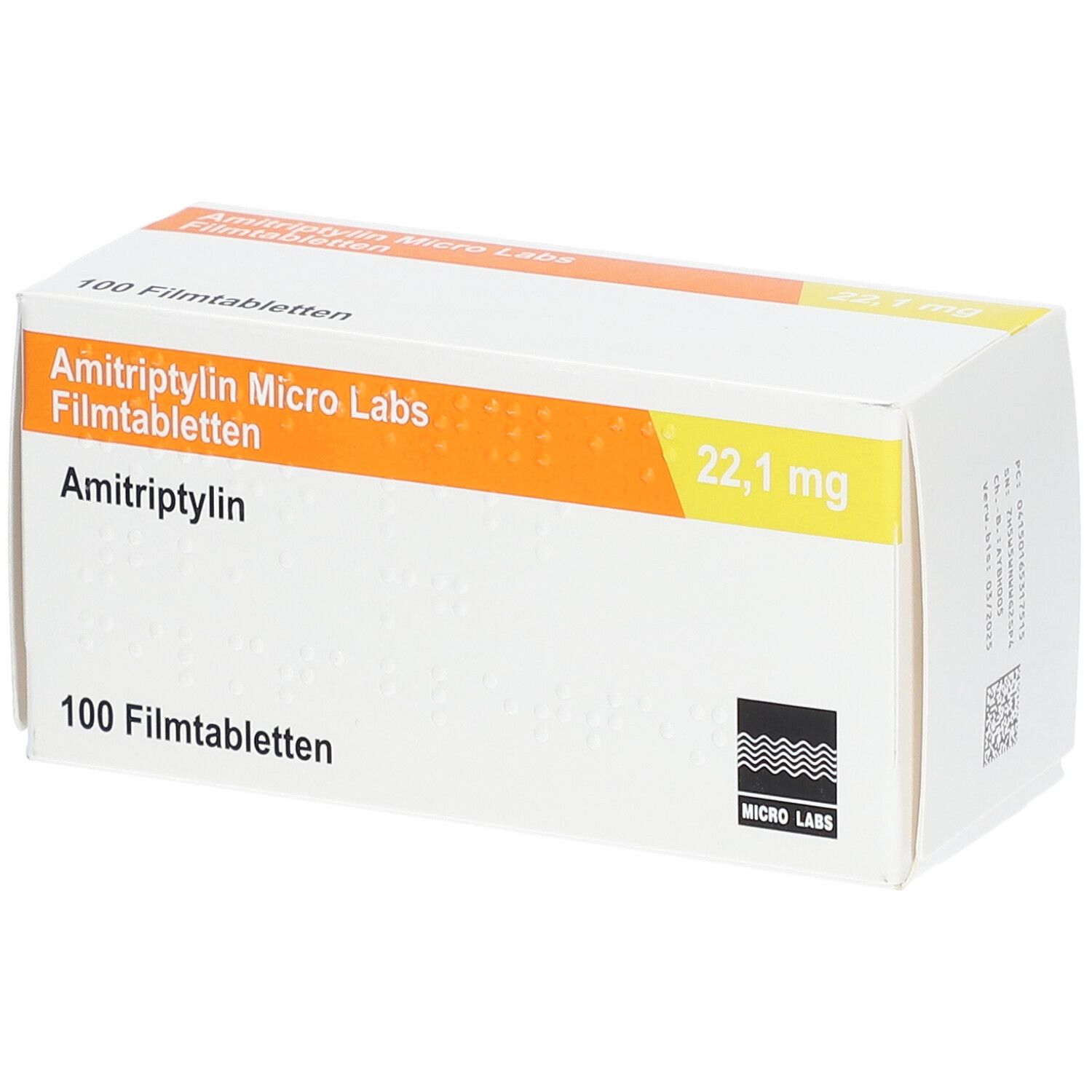 Amitriptylin Micro Labs 22,1 mg Filmtabletten 100 St