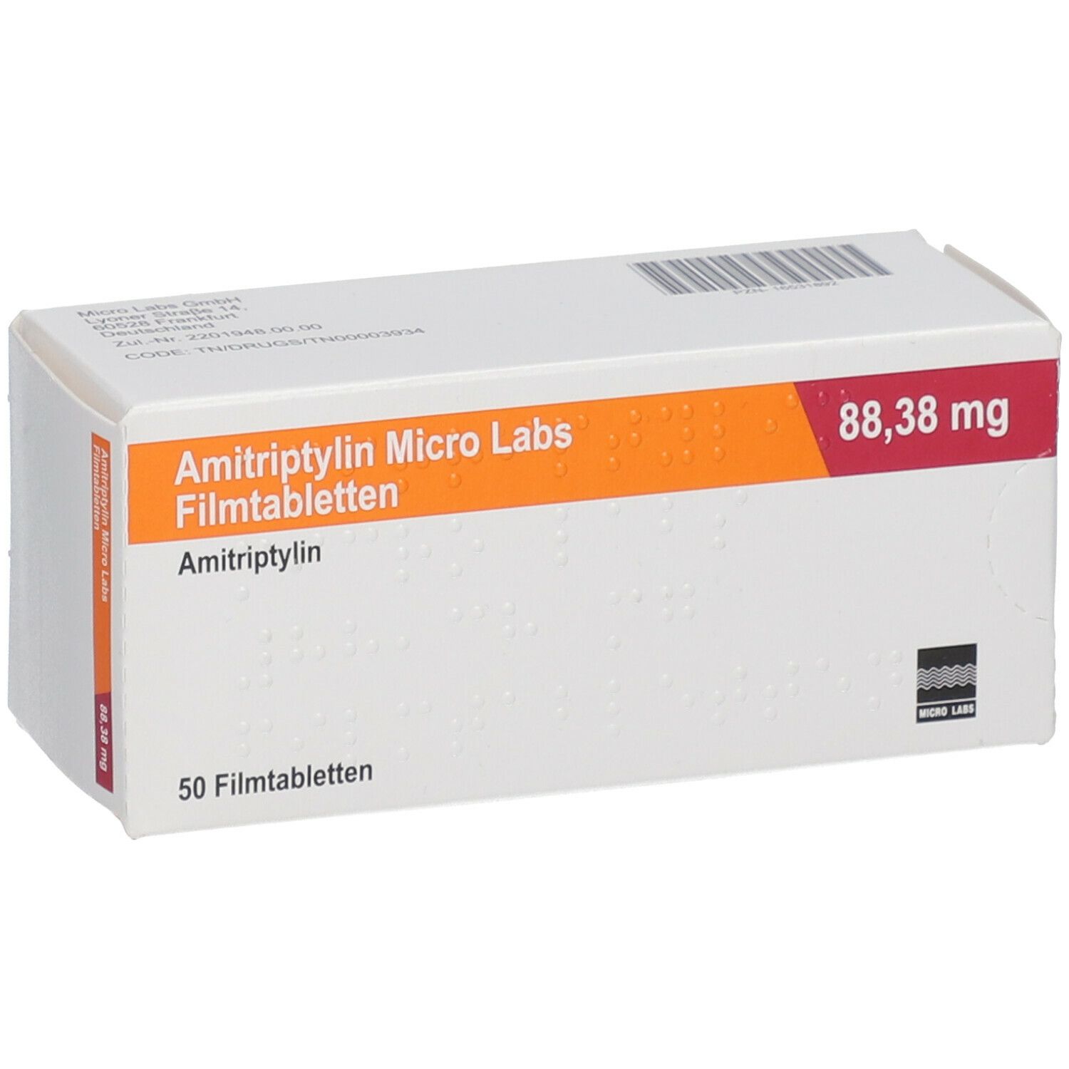 Amitriptylin Micro Labs 88,38 mg 50 St mit dem ERezept kaufen Shop Apotheke