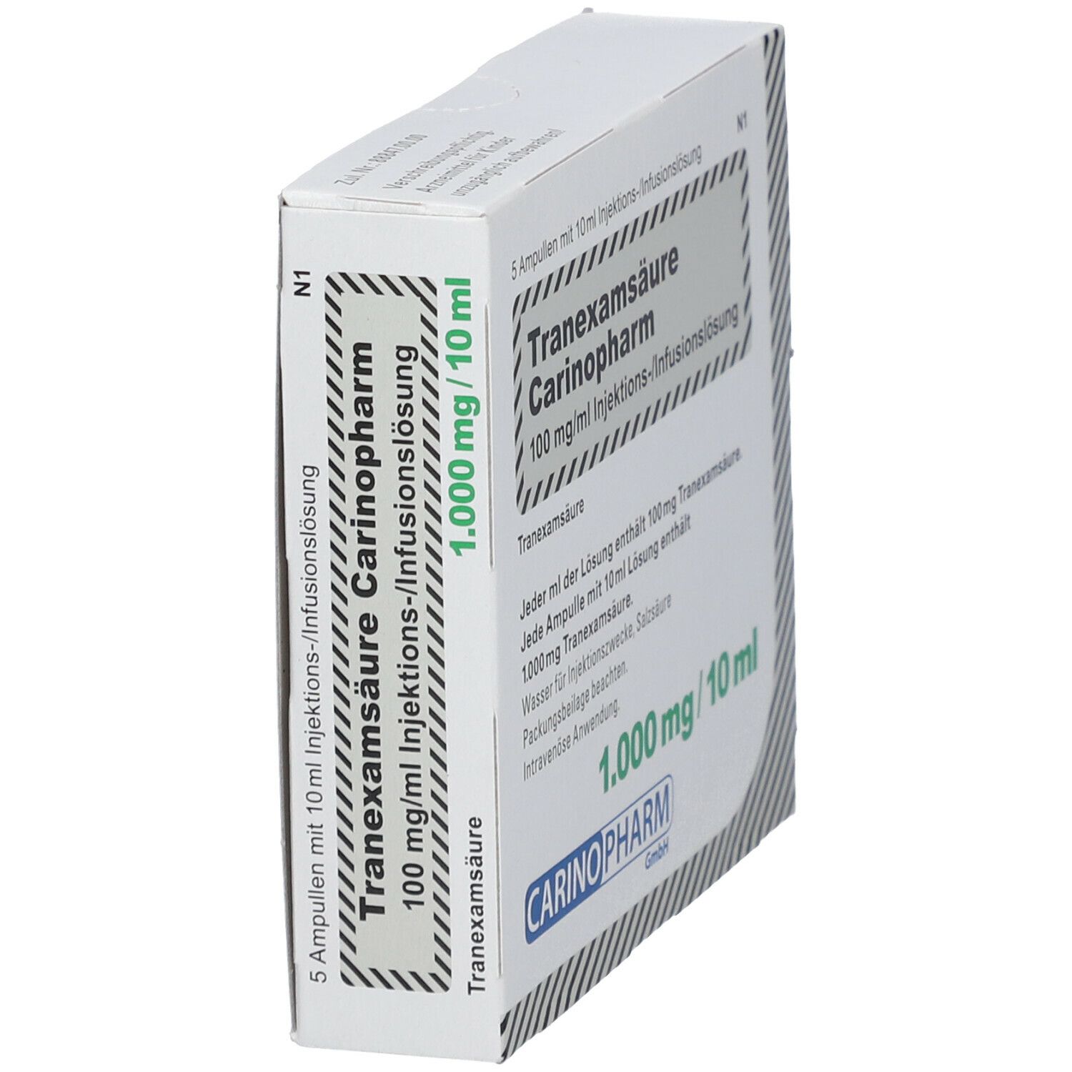 Tranexamsäure Carinopharm 100 mg/ml Inj./Inf.-L. 5x5 ml Injektions-/Infusionslösung