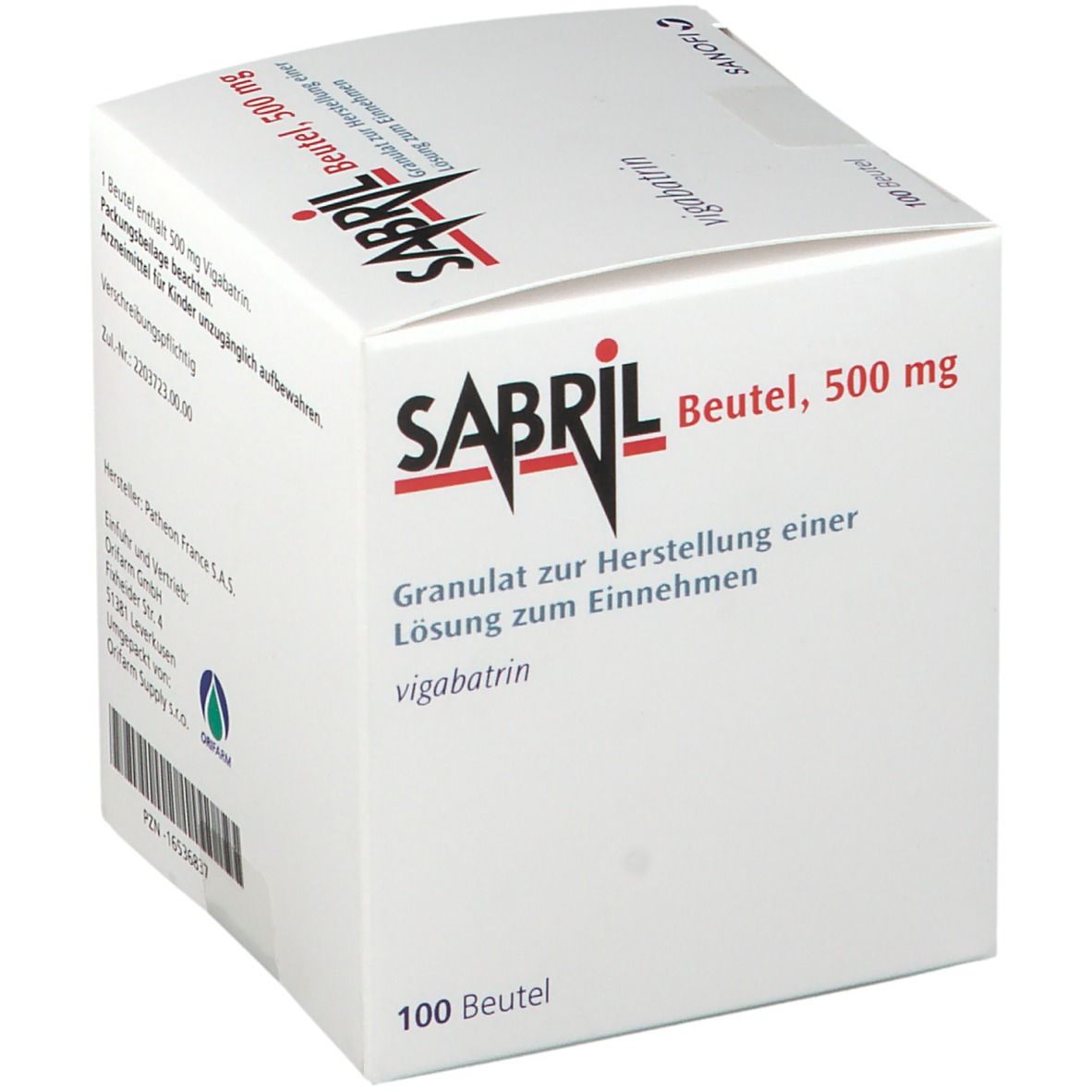 Sabril Beutel 500 mg Granulat