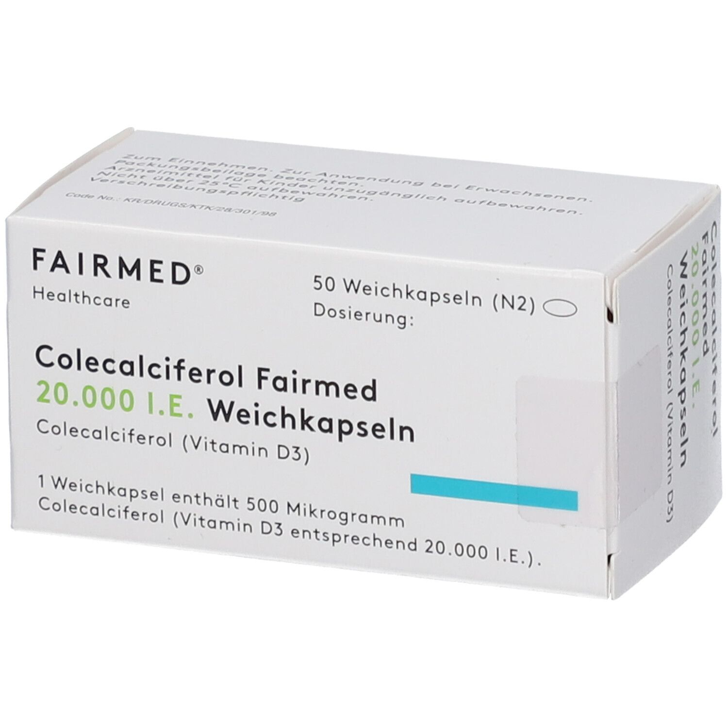 COLECALCIFEROL Fairmed 20.000 I.E. Weichkapseln