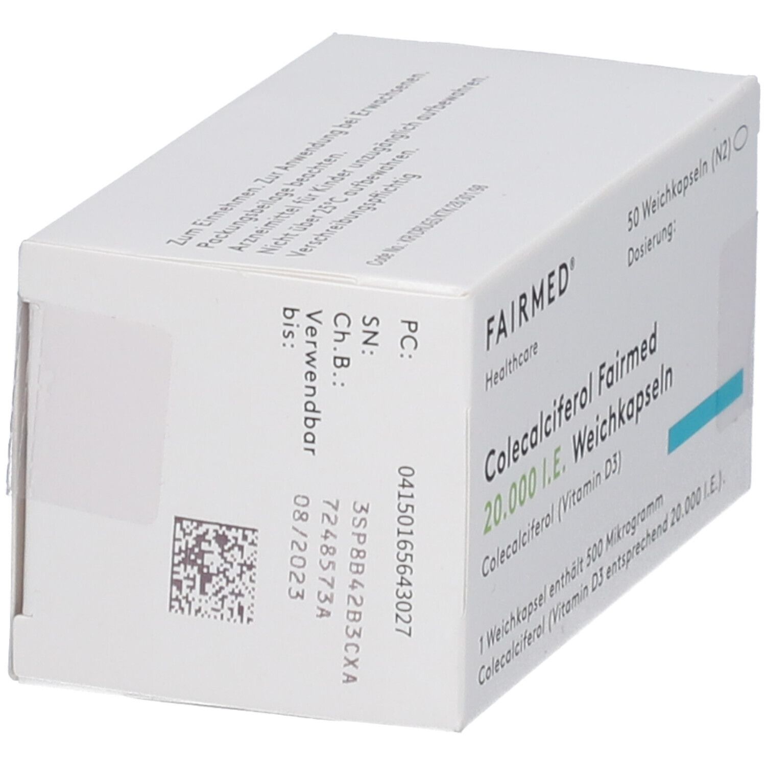 COLECALCIFEROL Fairmed 20.000 I.E. Weichkapseln