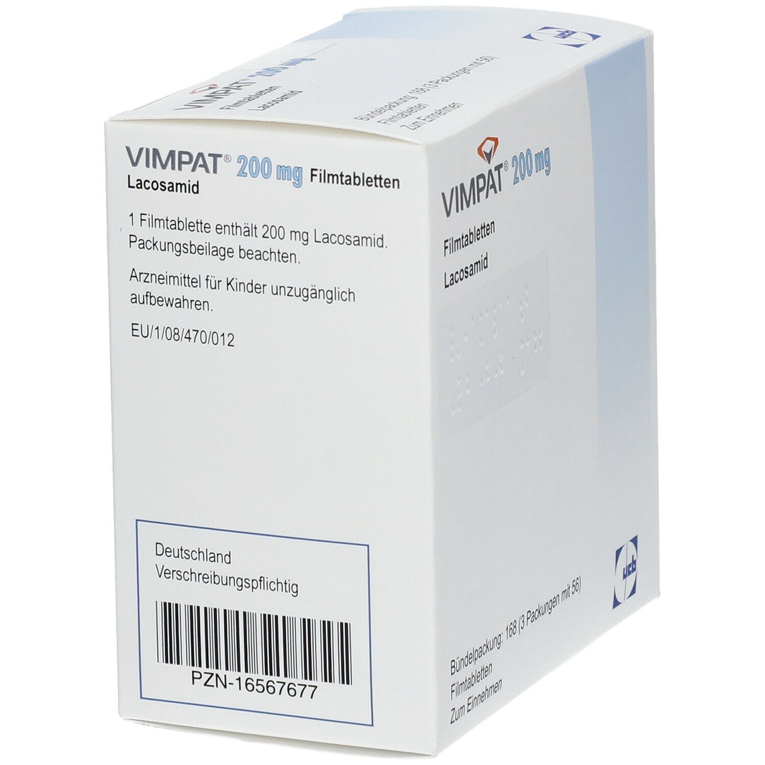 Vimpat 200 mg Filmtabletten 168 St