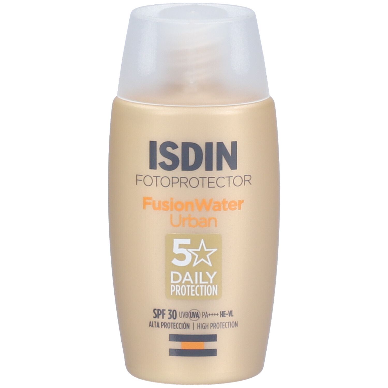 Fotoprotector ISDIN Fusion Water Urban LSF 30 ultraleichte Sonnencreme für das Gesicht