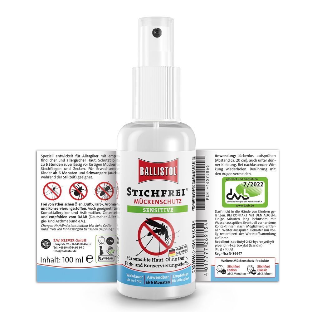 Ballistol Stichfrei® Sensitiv Mückenspray