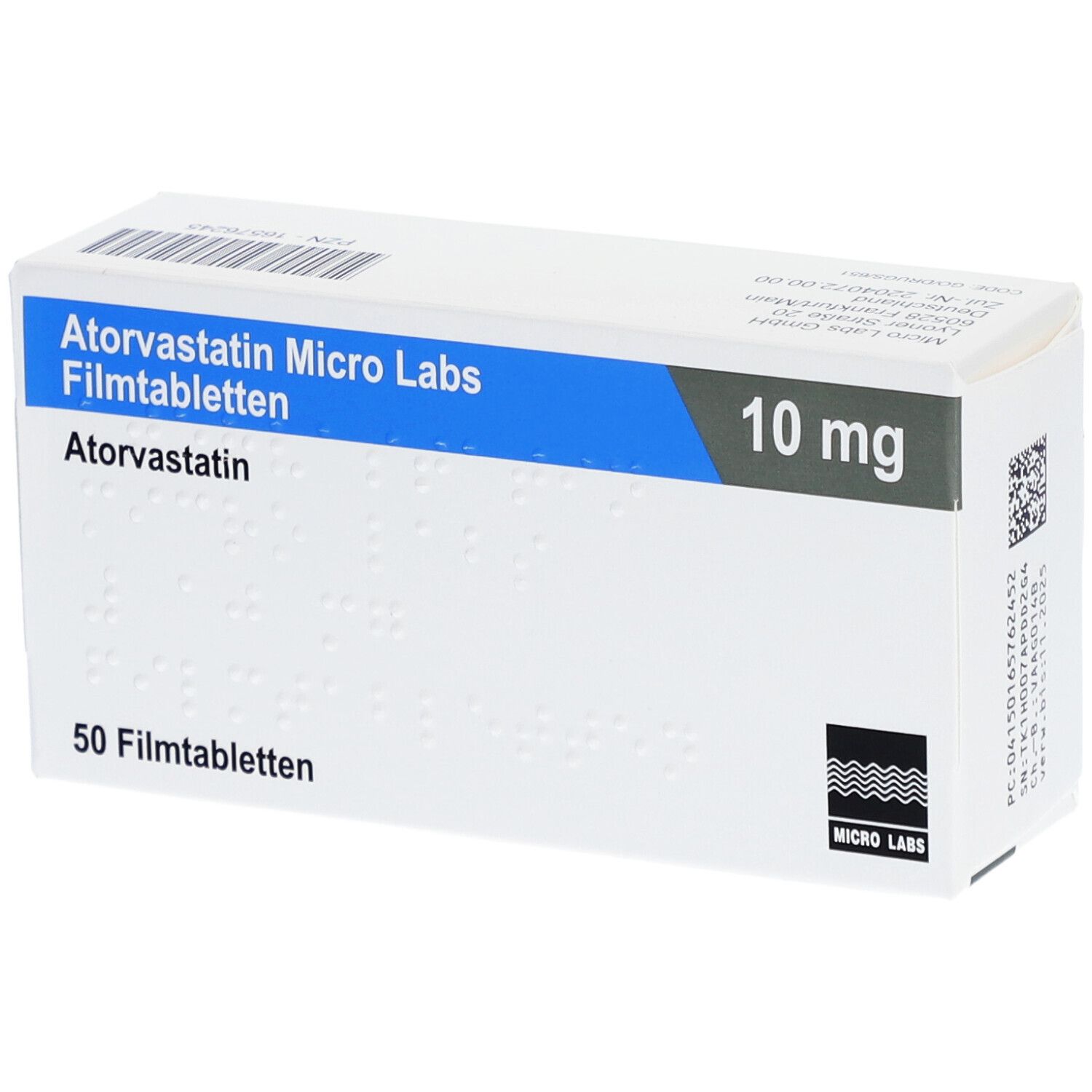 ATORVASTATIN Micro Labs 10 mg Filmtabletten