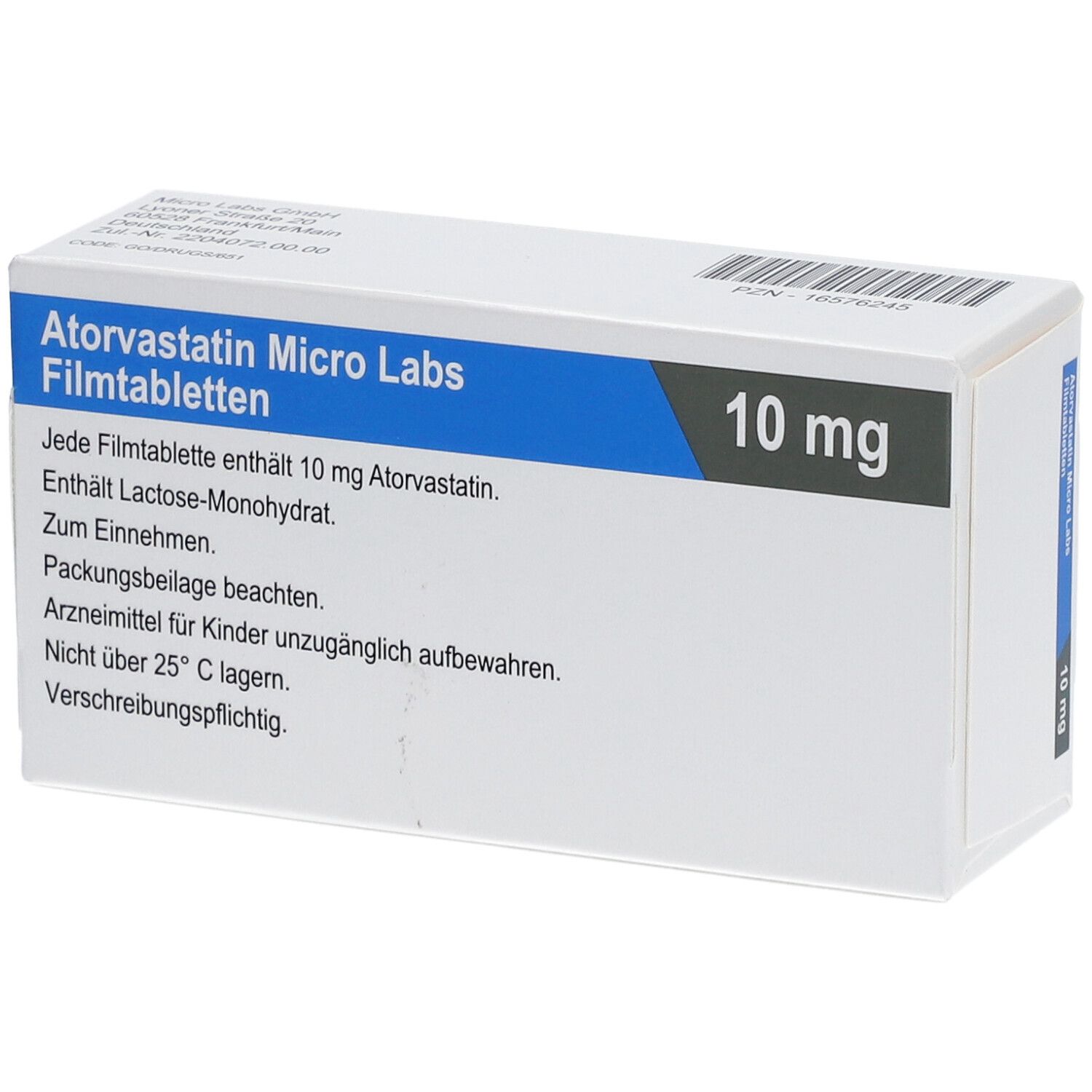 ATORVASTATIN Micro Labs 10 mg Filmtabletten