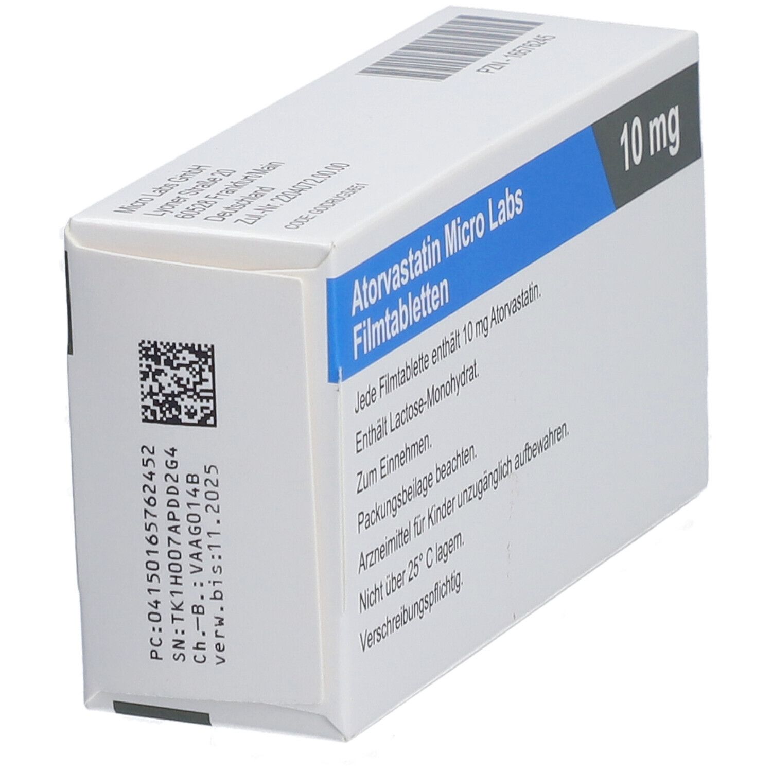 ATORVASTATIN Micro Labs 10 mg Filmtabletten