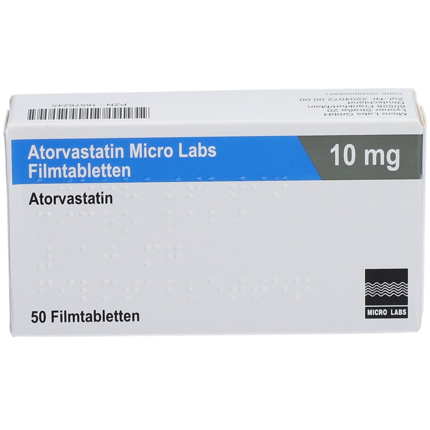 ATORVASTATIN Micro Labs 10 mg Filmtabletten