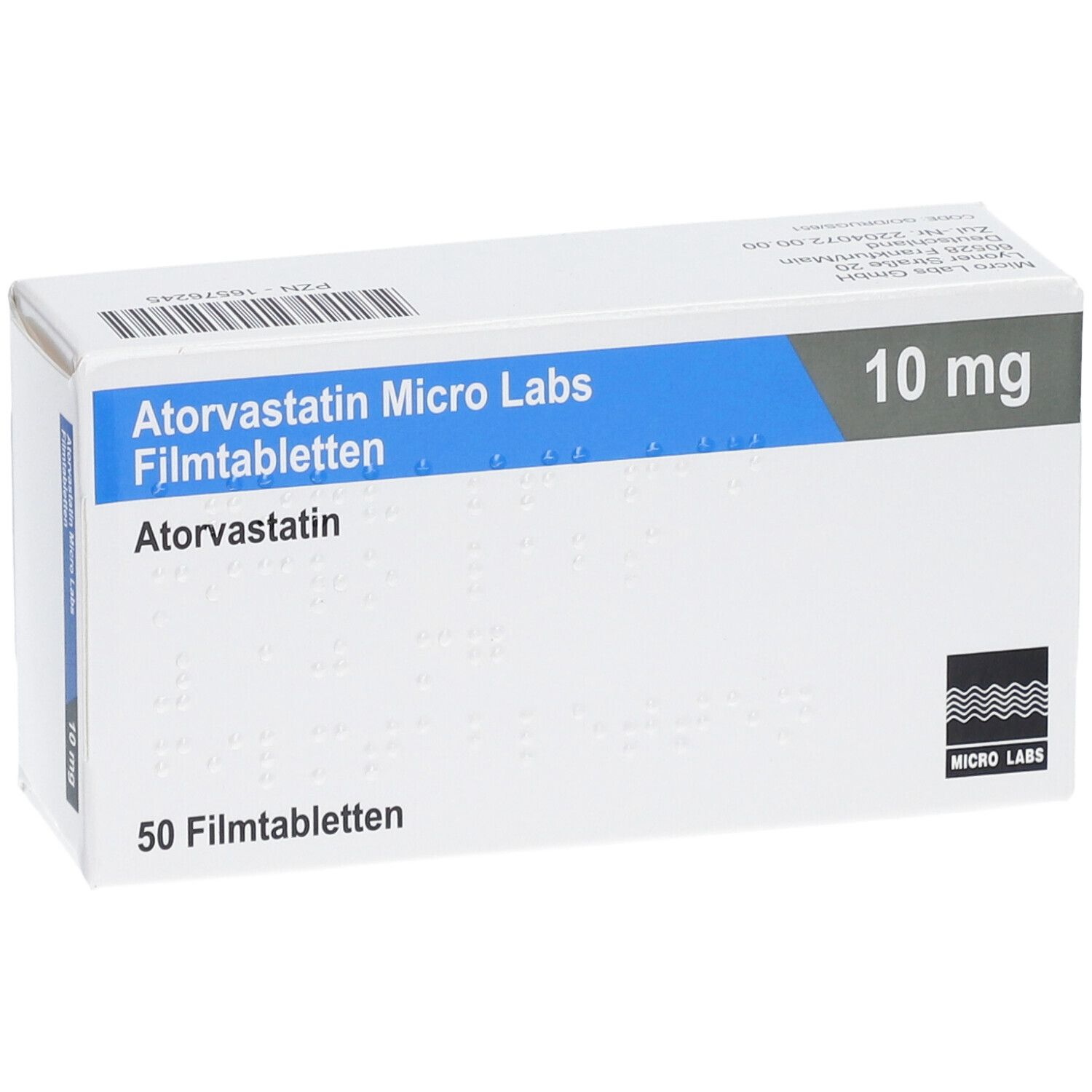 ATORVASTATIN Micro Labs 10 mg Filmtabletten
