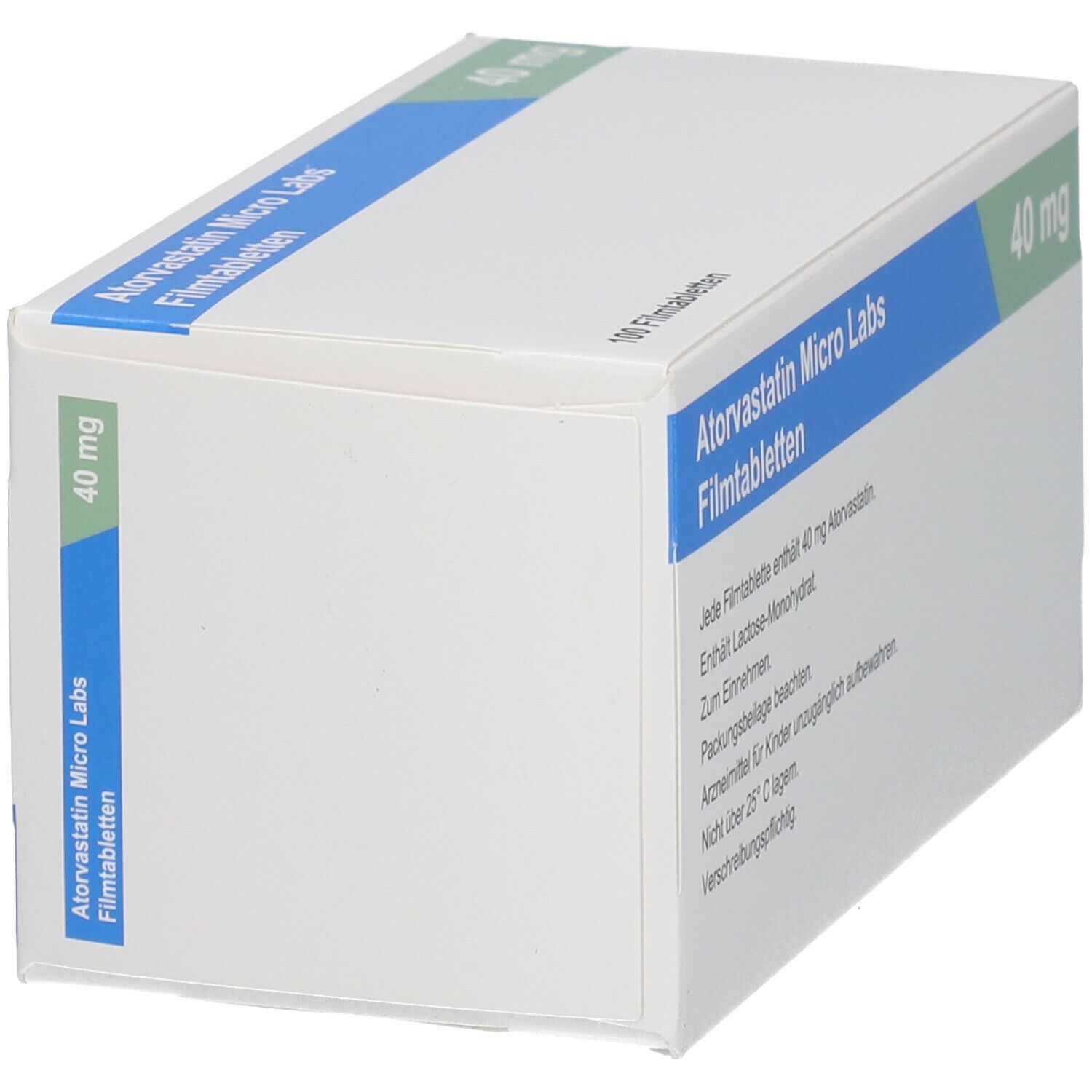 ATORVASTATIN Micro Labs 40 mg Filmtabletten