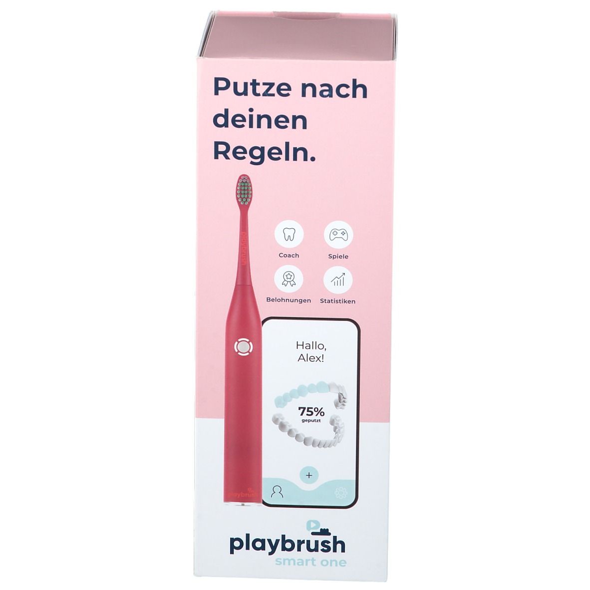 Playbrush Smart One Zahnbürste + Ersatzbürstenkopf coral