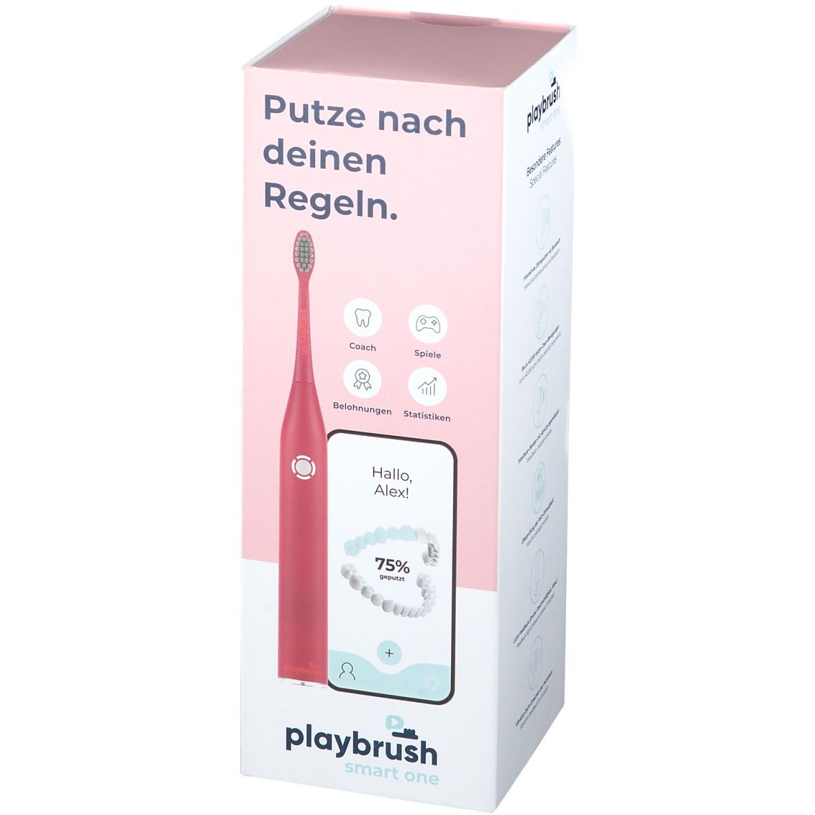 Playbrush Smart One Zahnbürste + Ersatzbürstenkopf coral