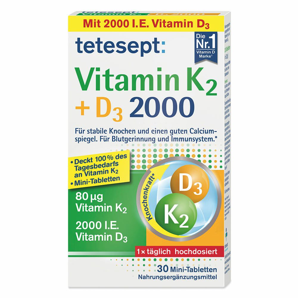 tetesept: Vitamine K2 + D3 2000
