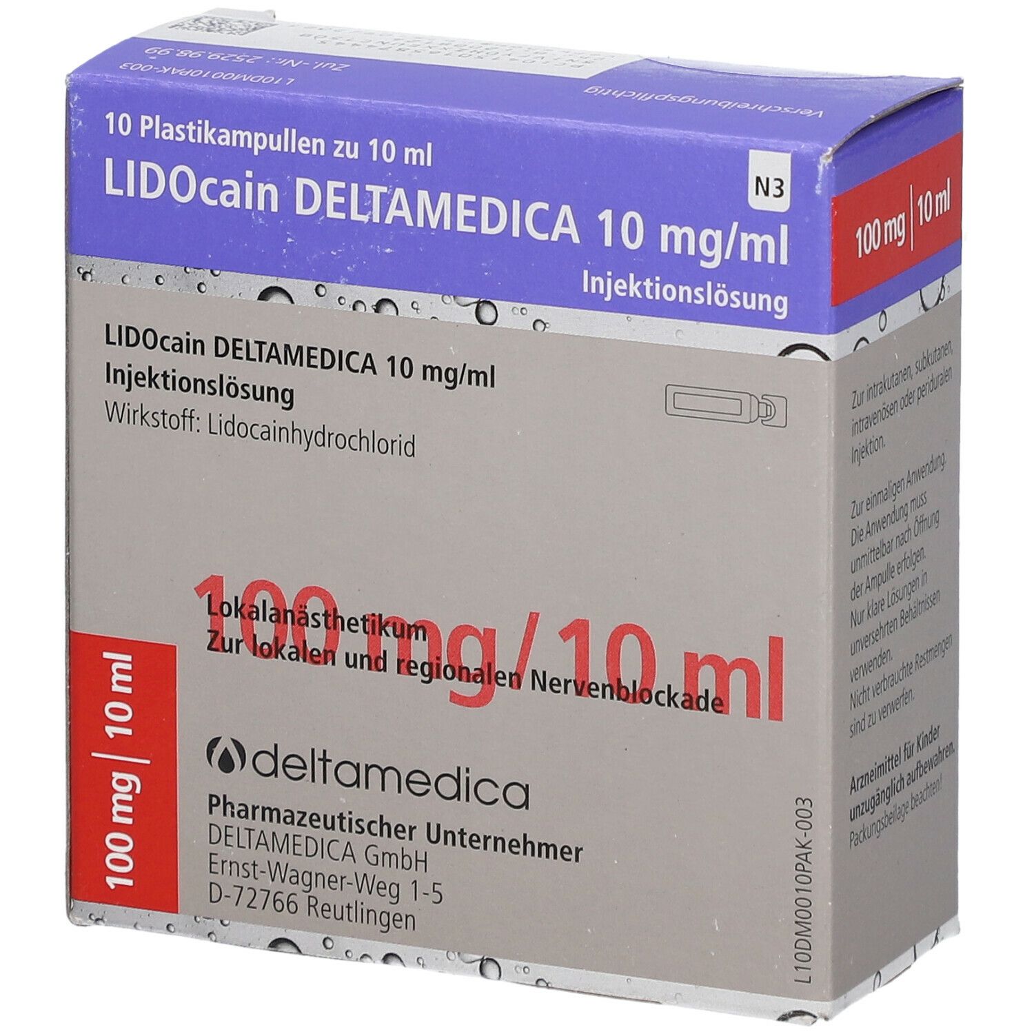 Lidocain Deltamedica 10 mg/ml