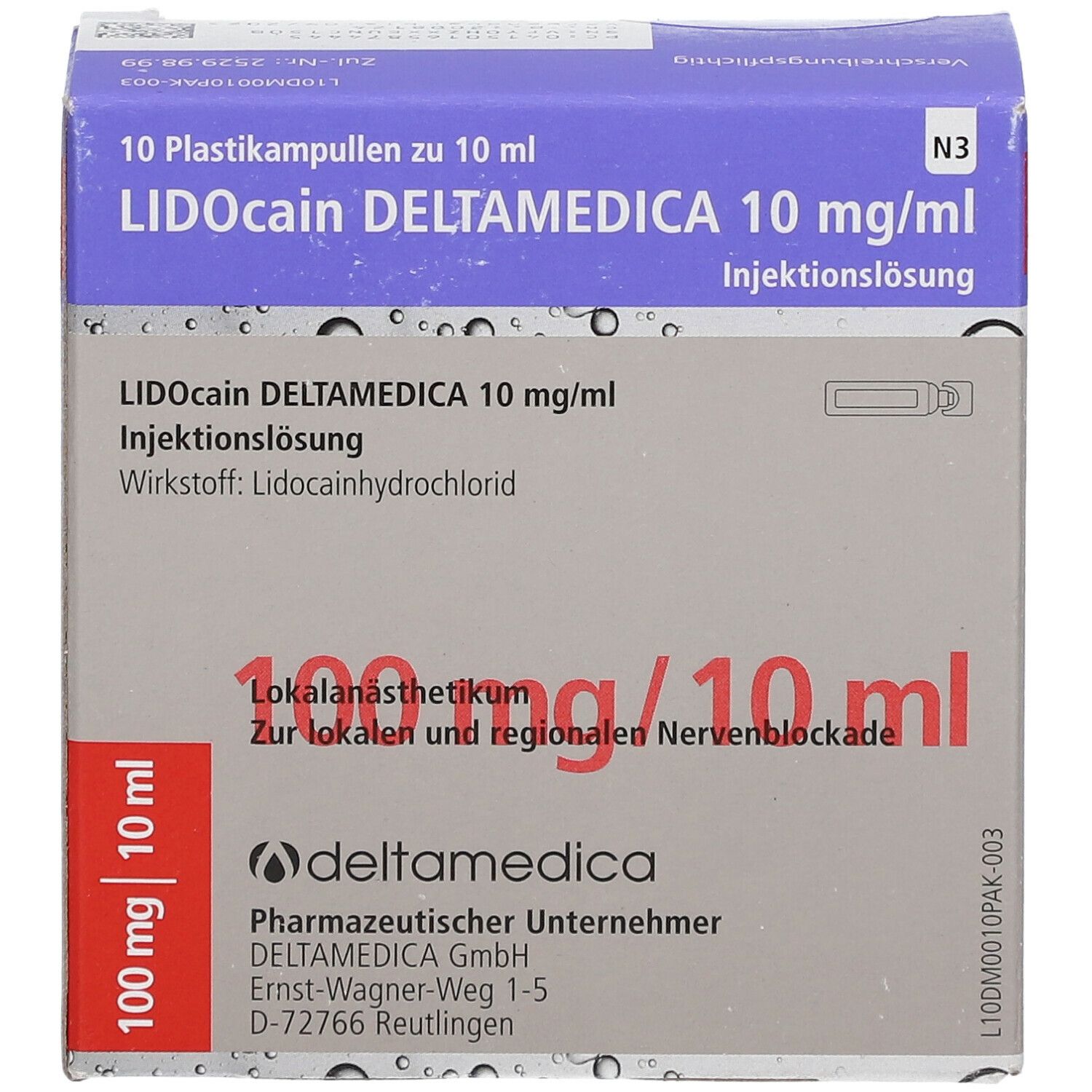 Lidocain Deltamedica 10 mg/ml