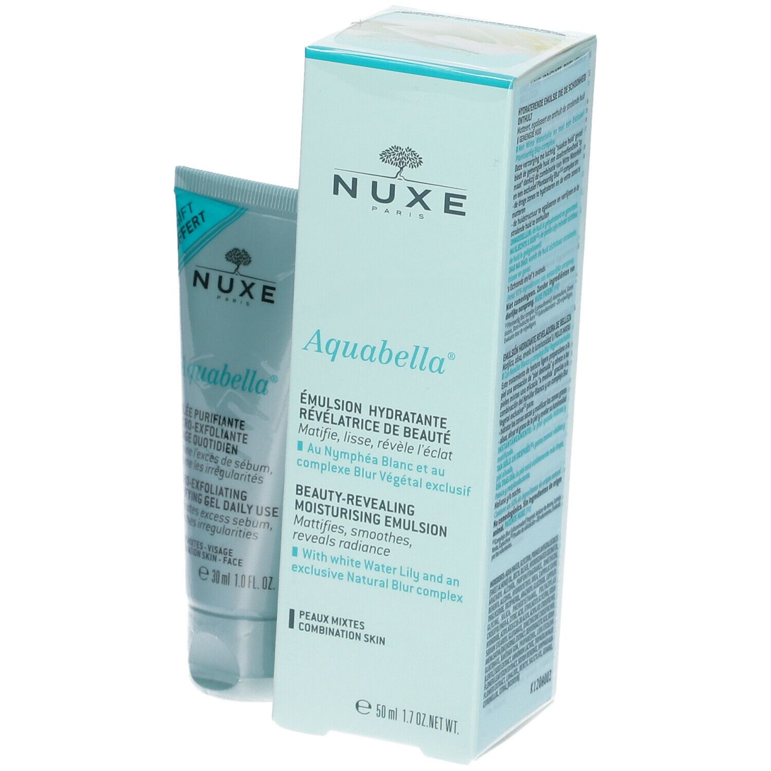 Aquabella® verschönernde Feuchtigkeitsemulsion + Mikropeeling Gel